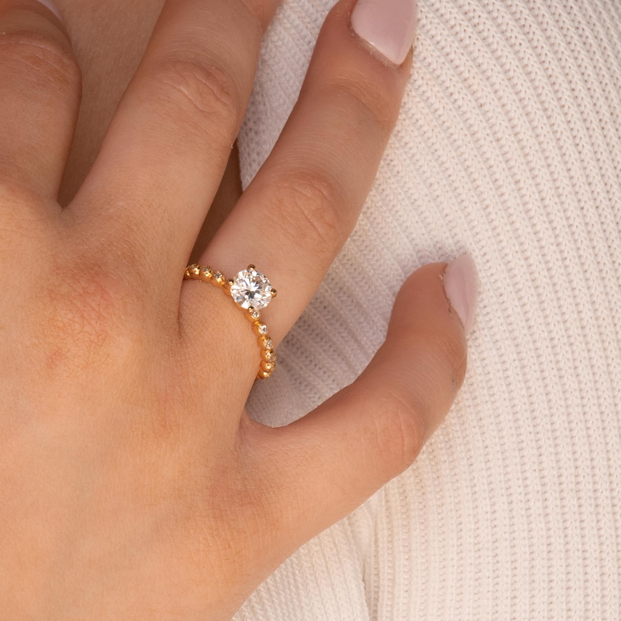 1 ct The Emilia Moissanite Diamond Engagement Ring - Camile & Stone