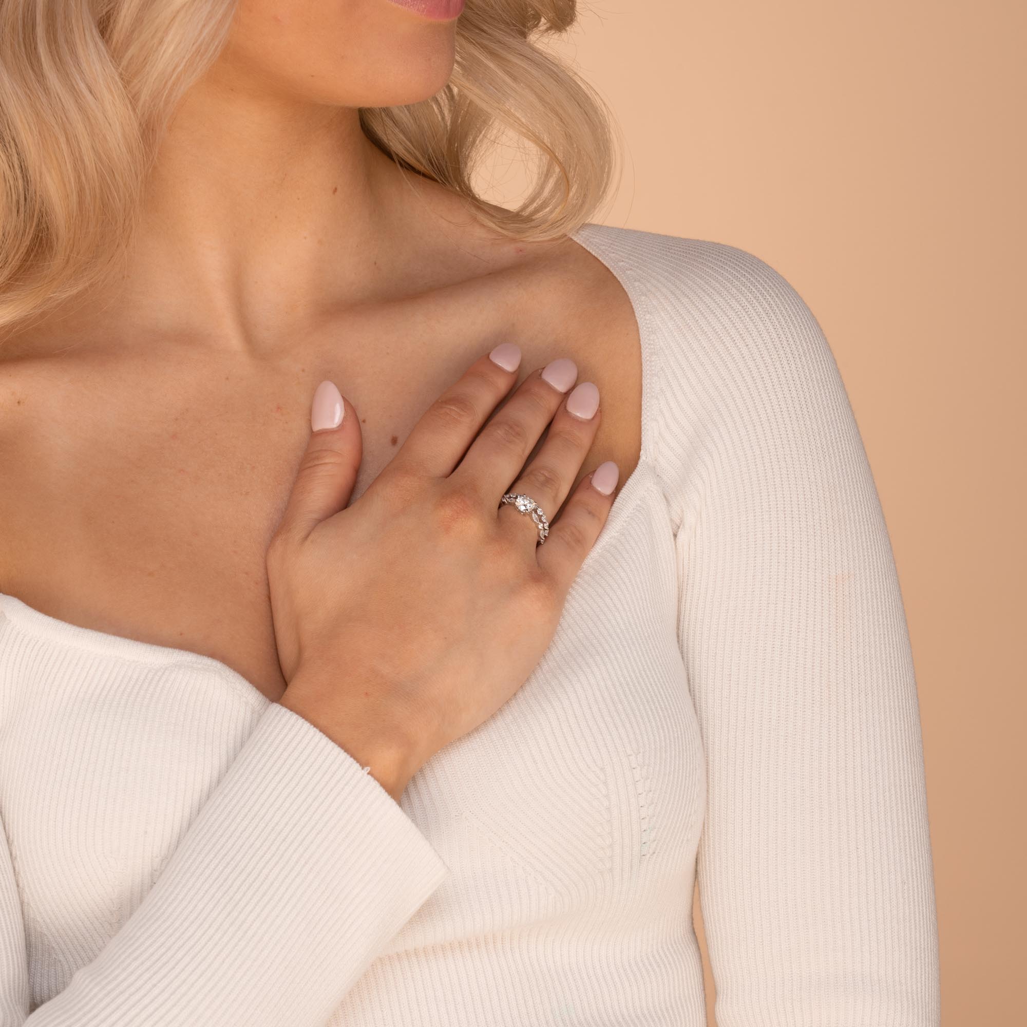 1 ct The Evelyn Moissanite Diamond Engagement Ring - Camile & Stone