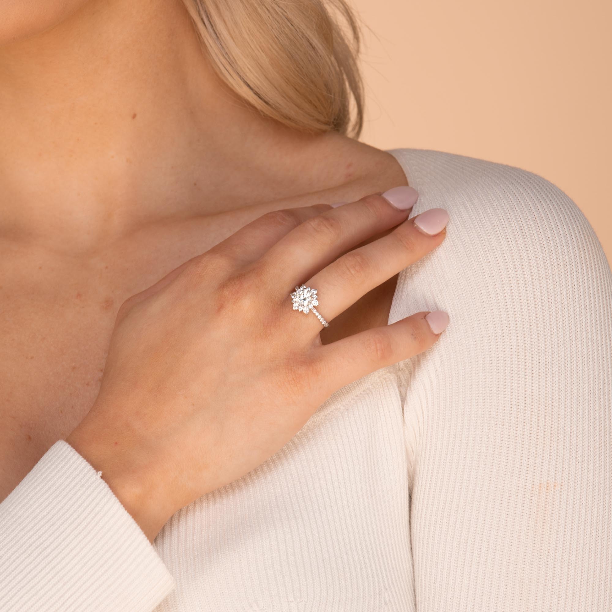 1 ct The Riley Moissanite Diamond Engagement Ring - Camile & Stone