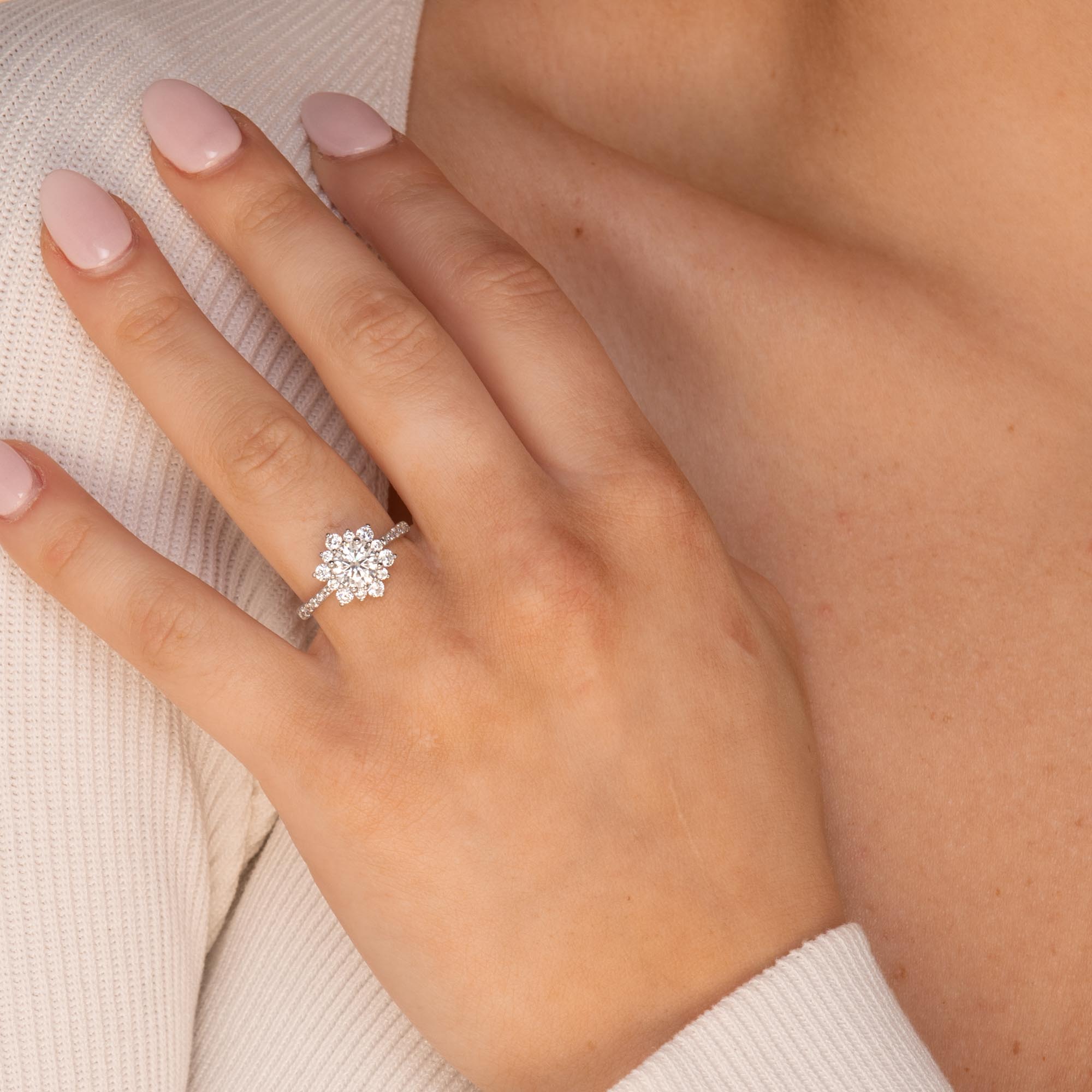 1 ct The Riley Moissanite Diamond Engagement Ring - Camile & Stone