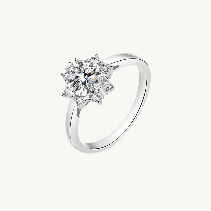 1 ct The Sunflower Moissanite Diamond Engagement Ring - Camile & Stone