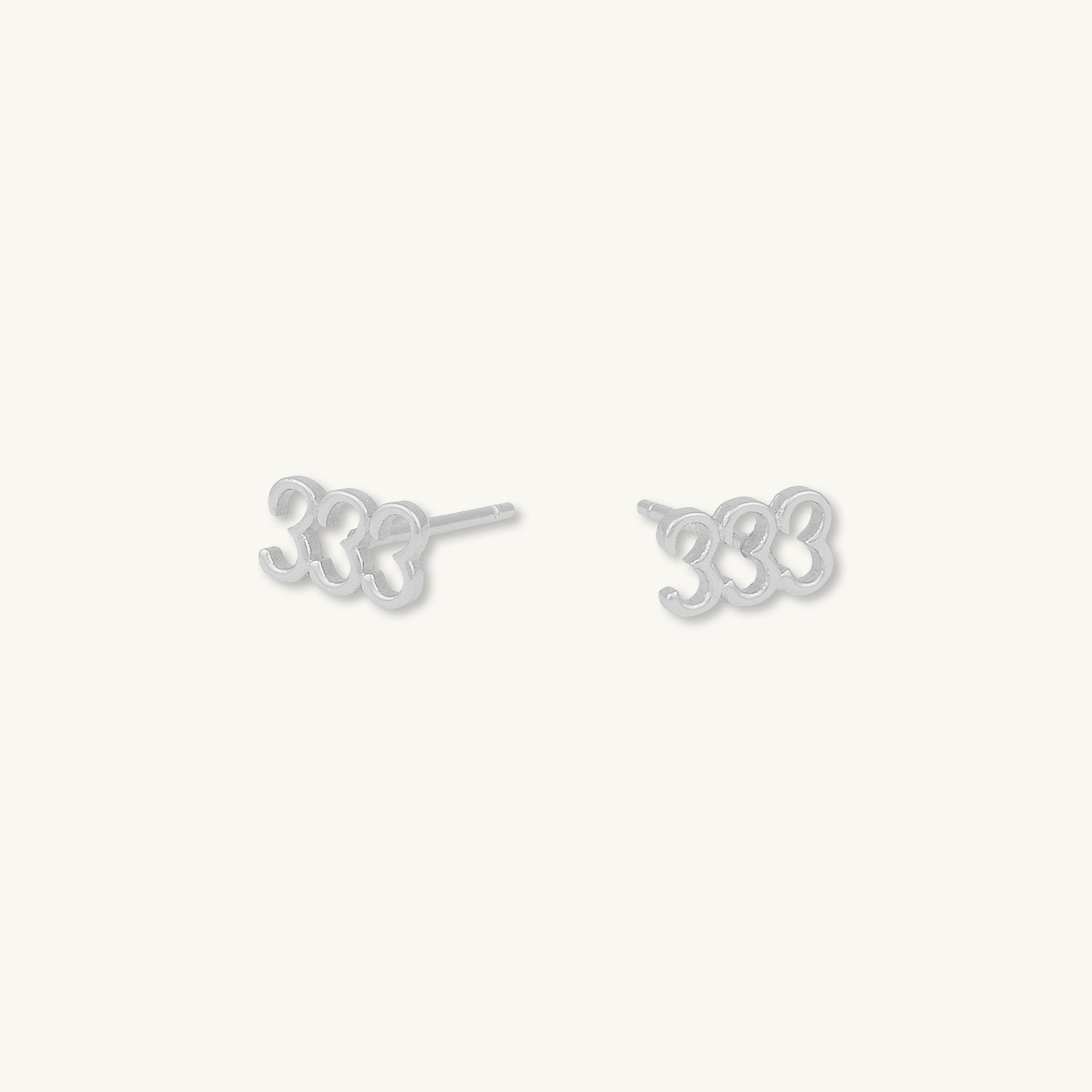 333 Angel Number Earrings - Camile & Stone