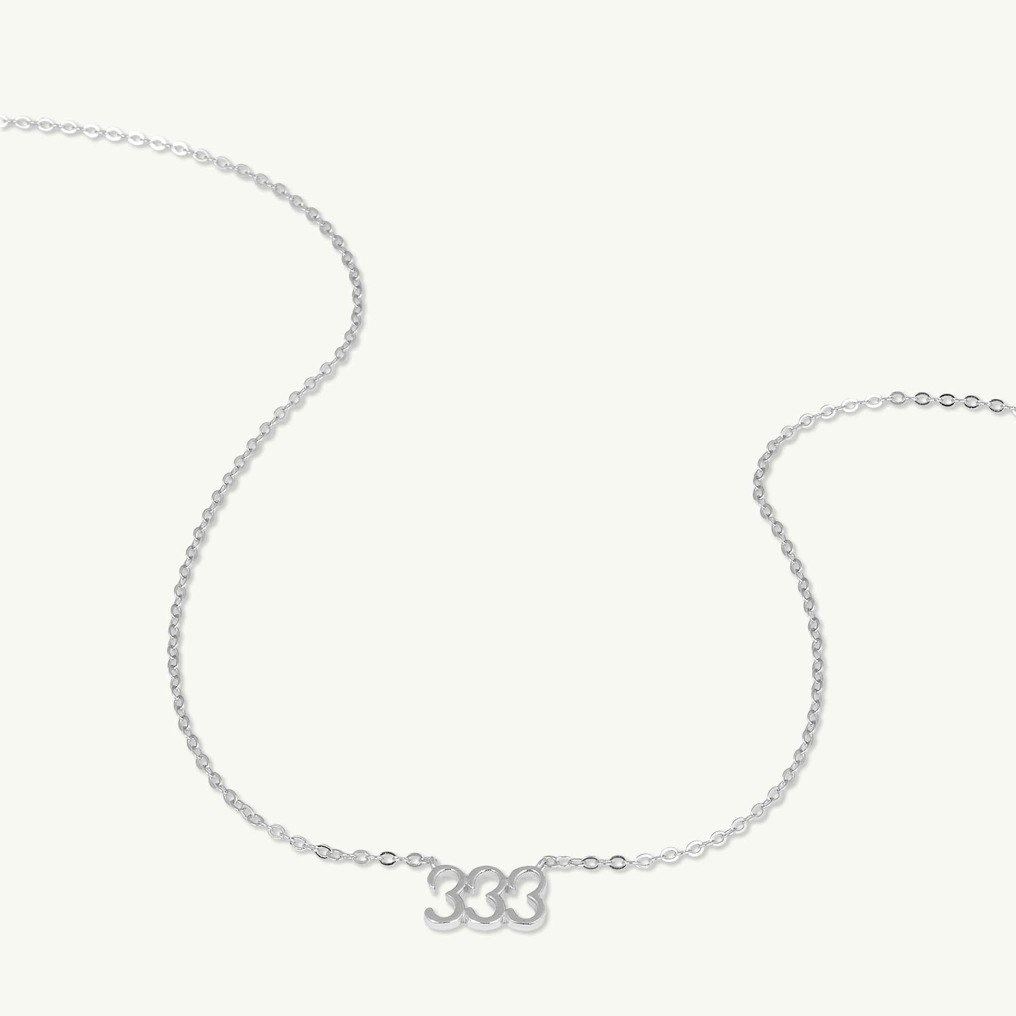 333 Angel Number Pendant Necklace - Camile & Stone