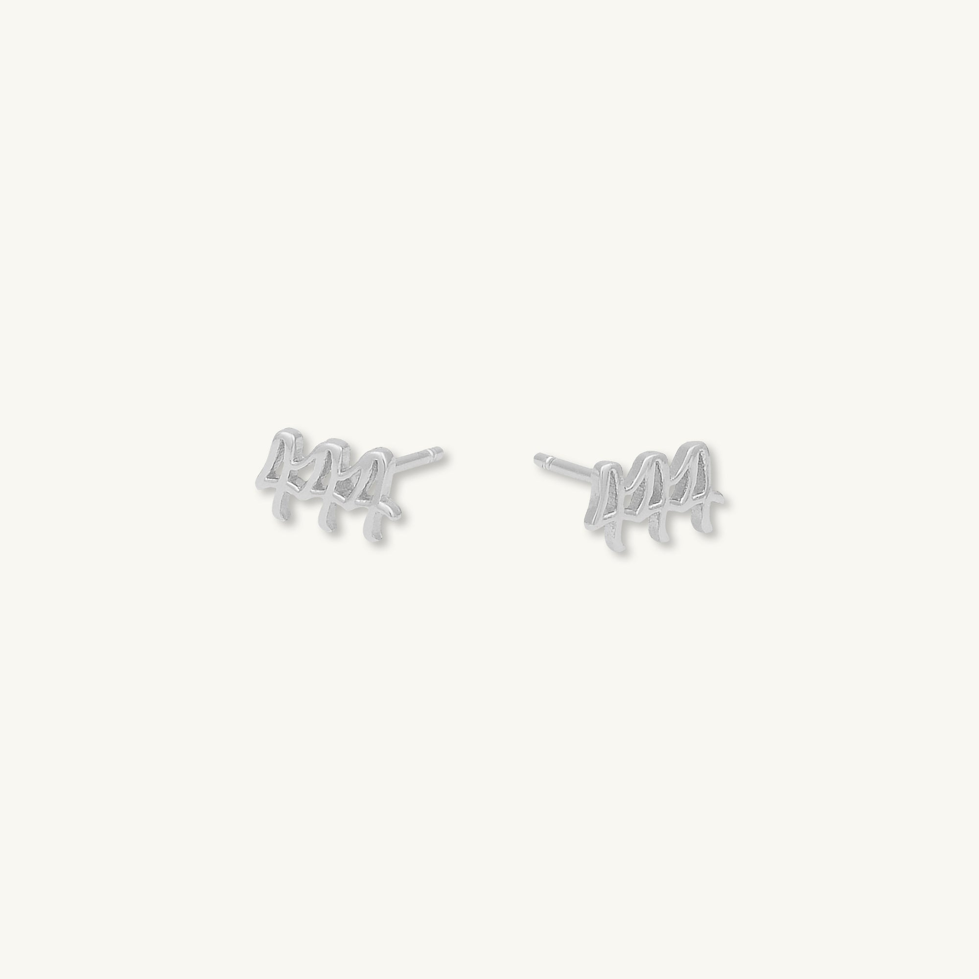 444 Angel Number Earrings - Camile & Stone