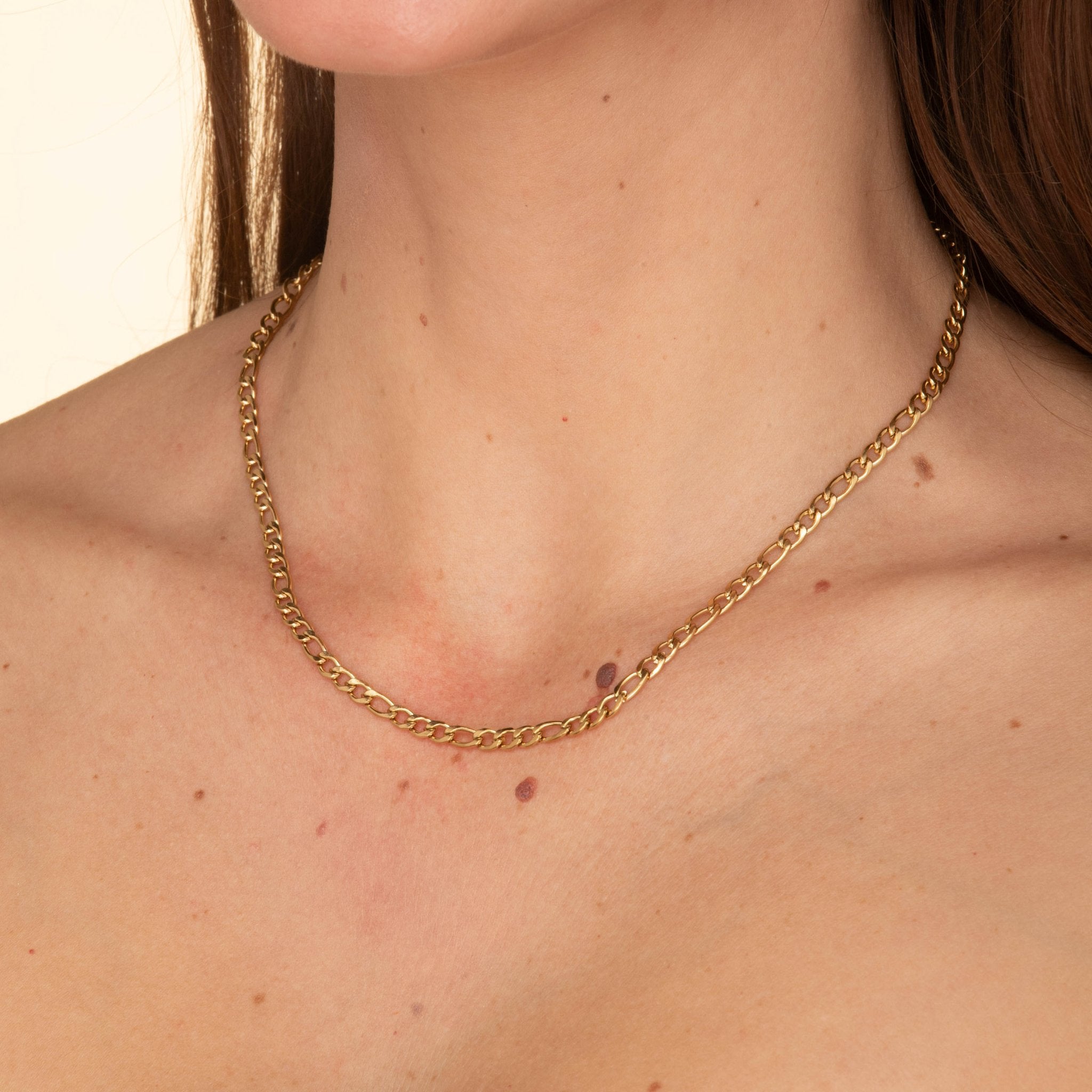 4mm Figaro Chain Necklace - Camile & Stone