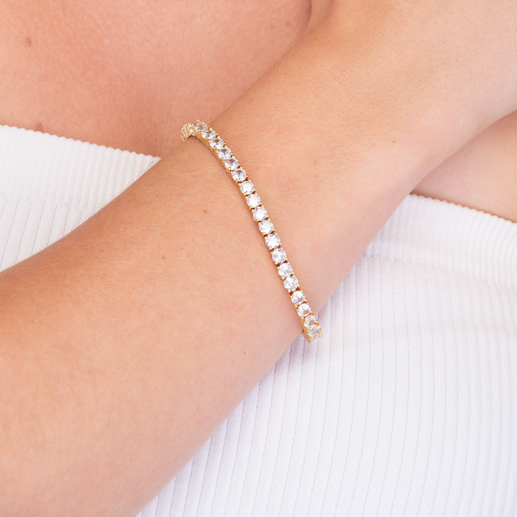 4mm Tennis Chain Unisex Bracelet - Camile & Stone