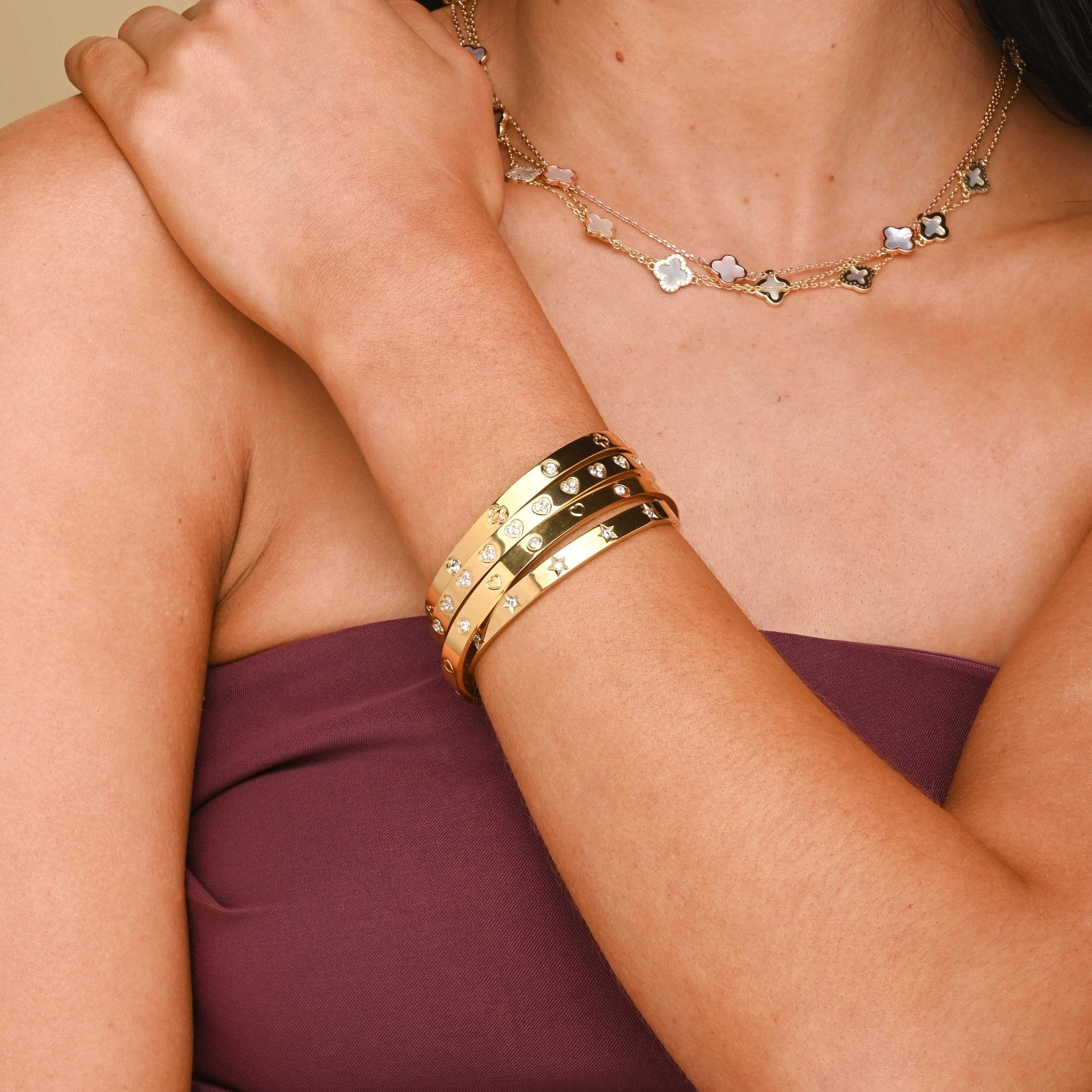 5 Clover Station MOP Necklace - Camile & Stone