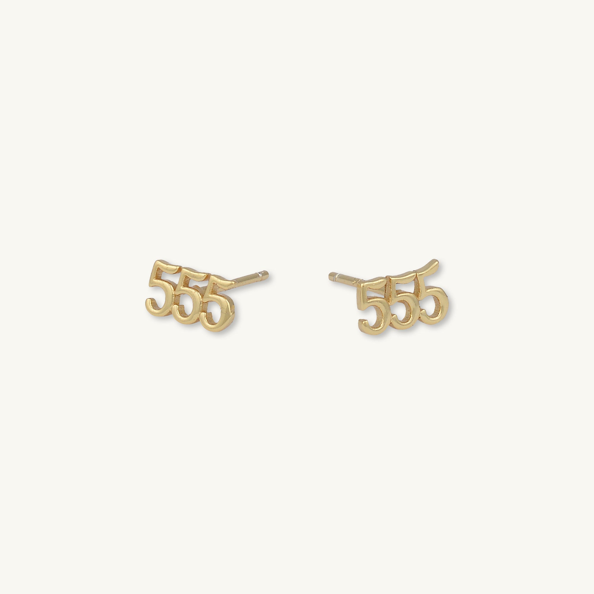 555 Angel Number Earrings - Camile & Stone
