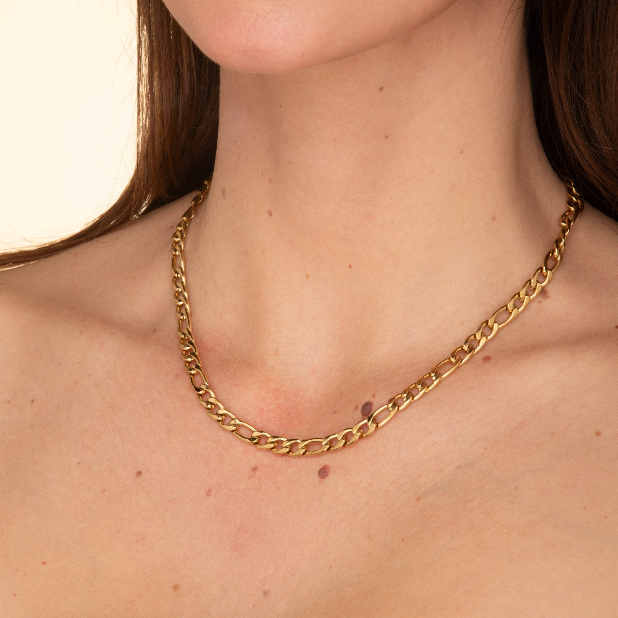 6mm Figaro Chain Necklace - Camile & Stone