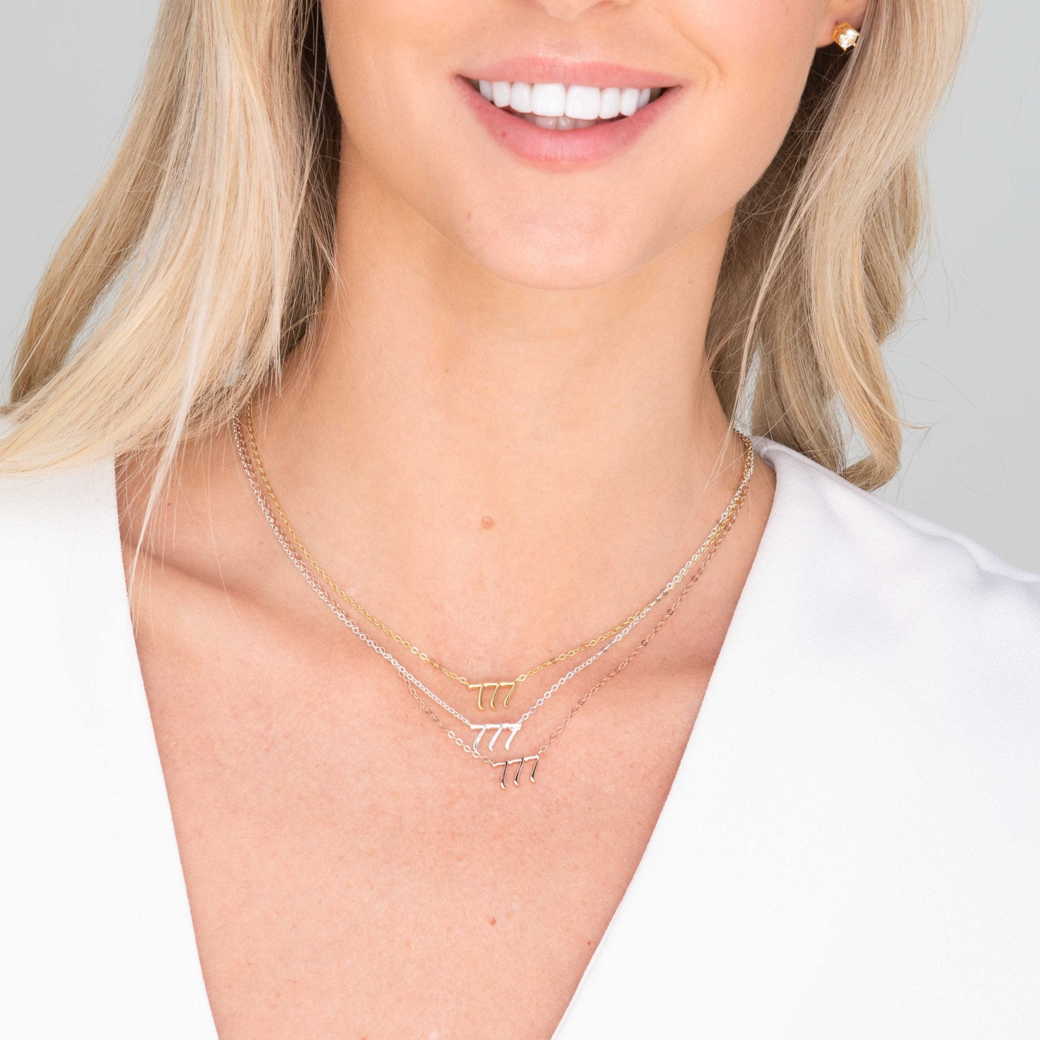 777 Angel Number Pendant Necklace - Camile & Stone