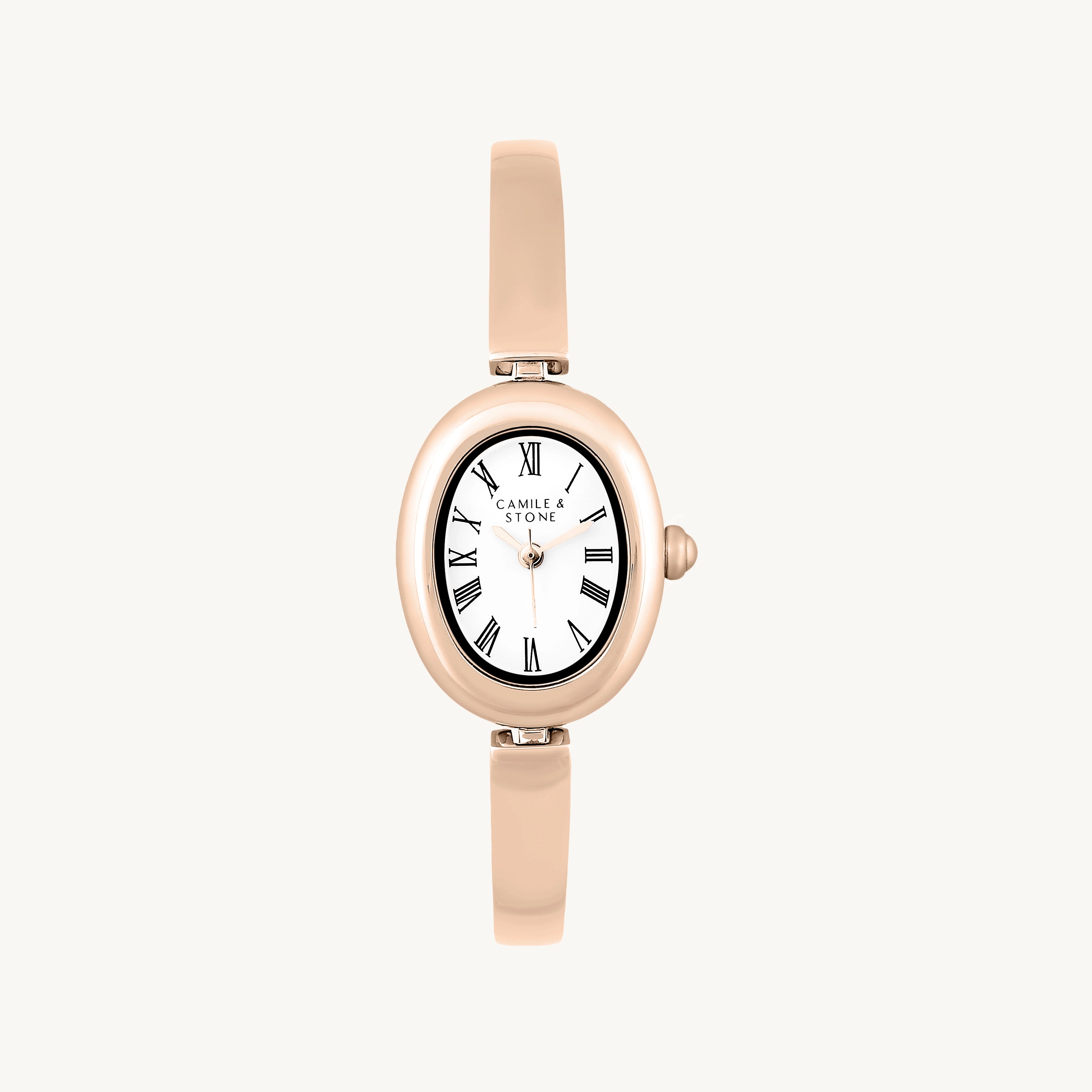 Audrey Oval Watch | Rose Gold