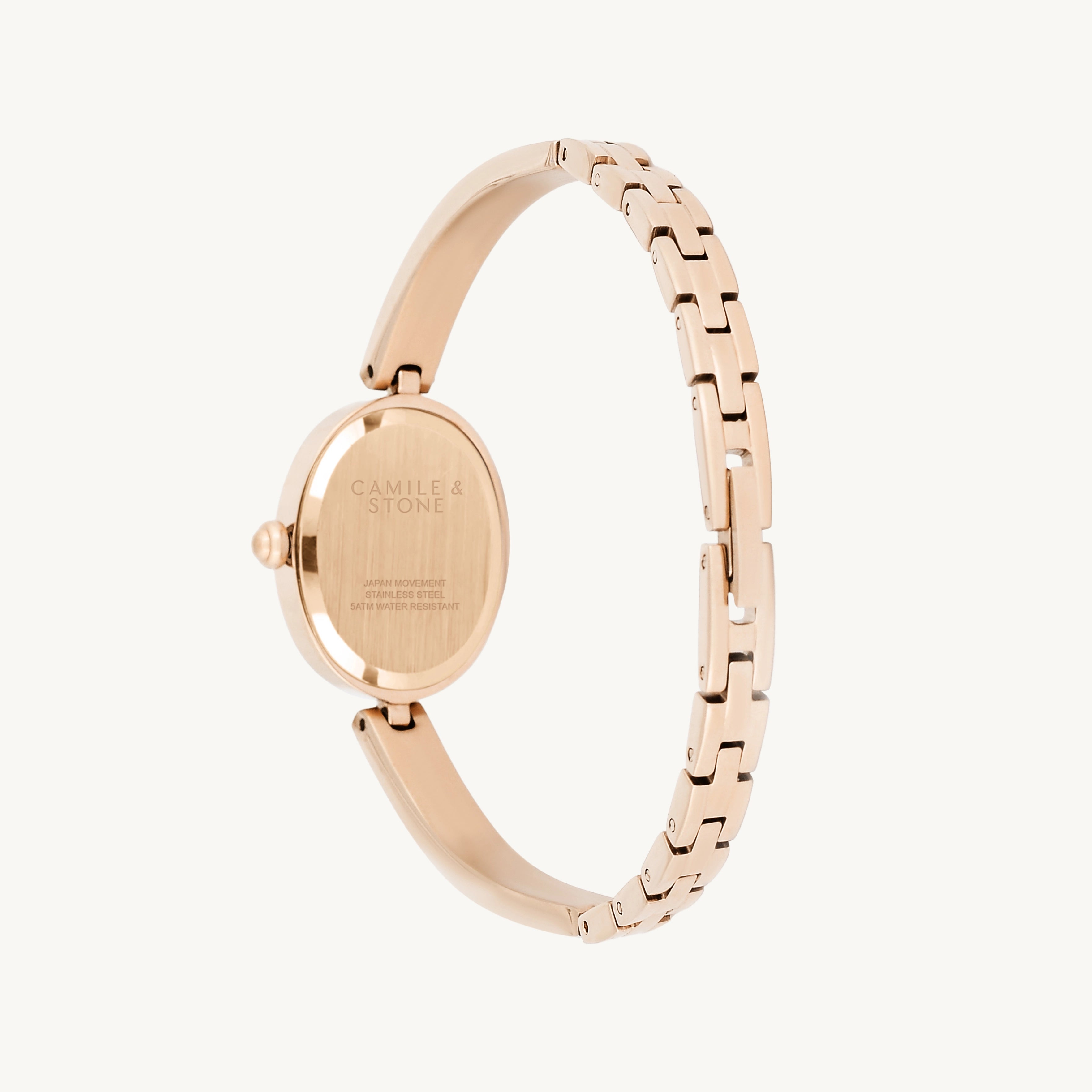 Audrey Oval Watch | Rose Gold