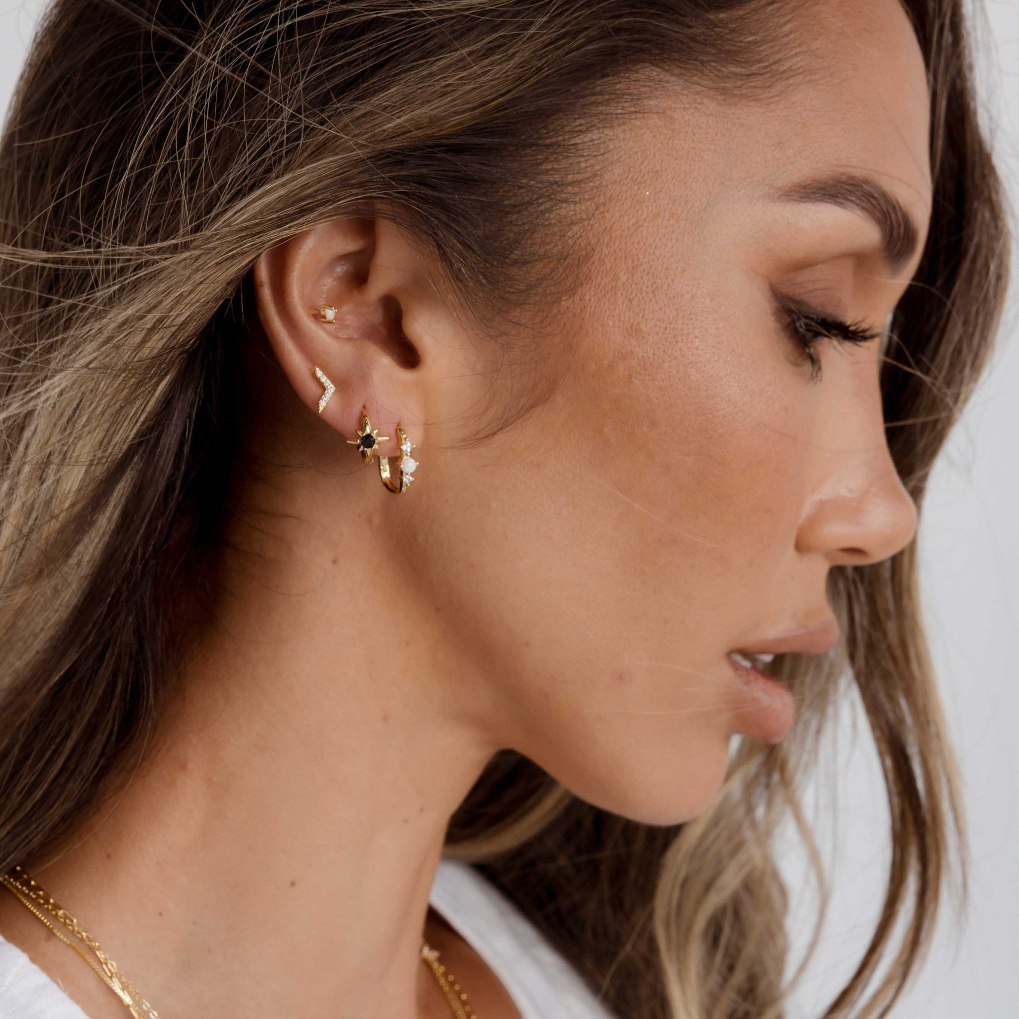 Accelerate Sapphire Stud Earrings - Camile & Stone