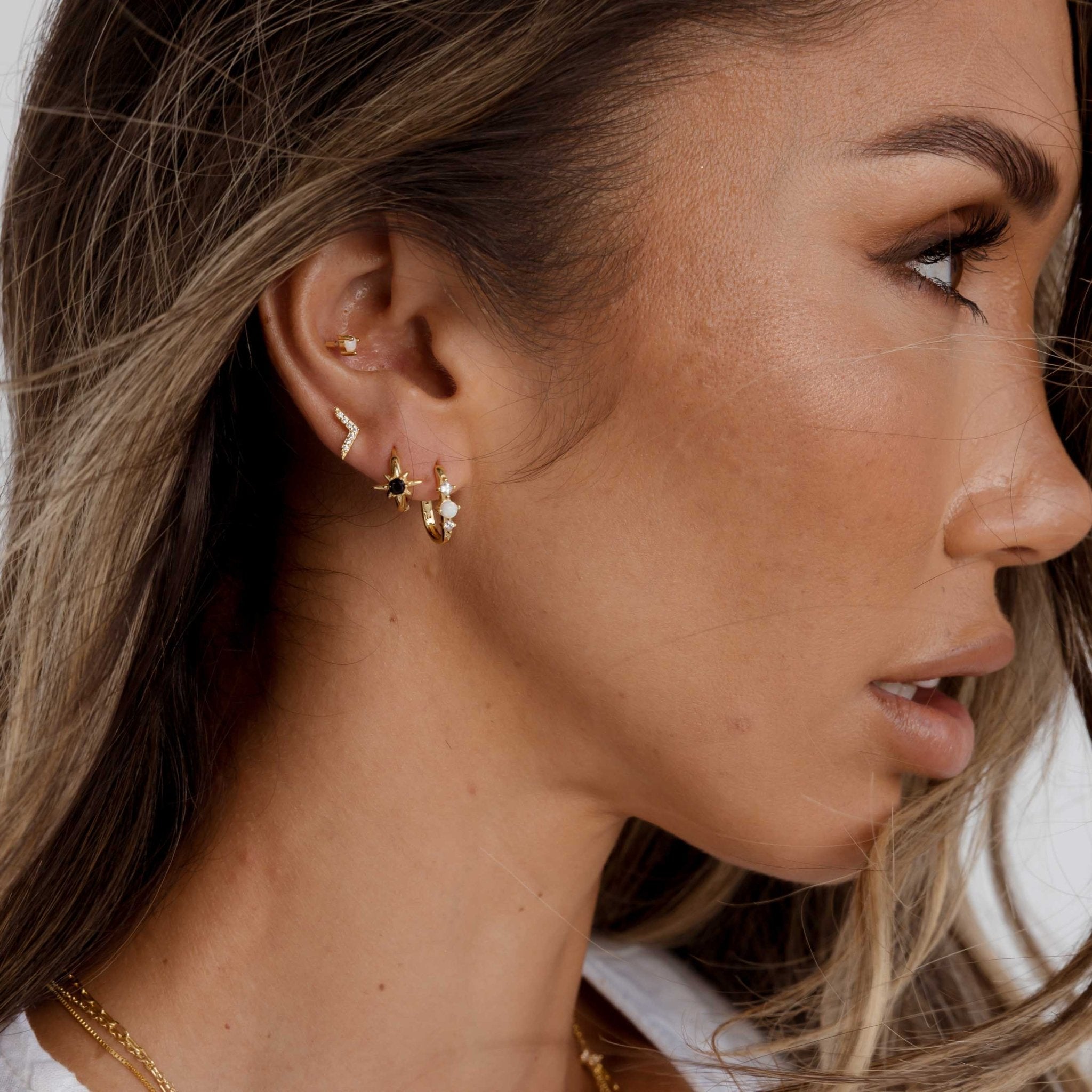 Accelerate Sapphire Stud Earrings - Camile & Stone