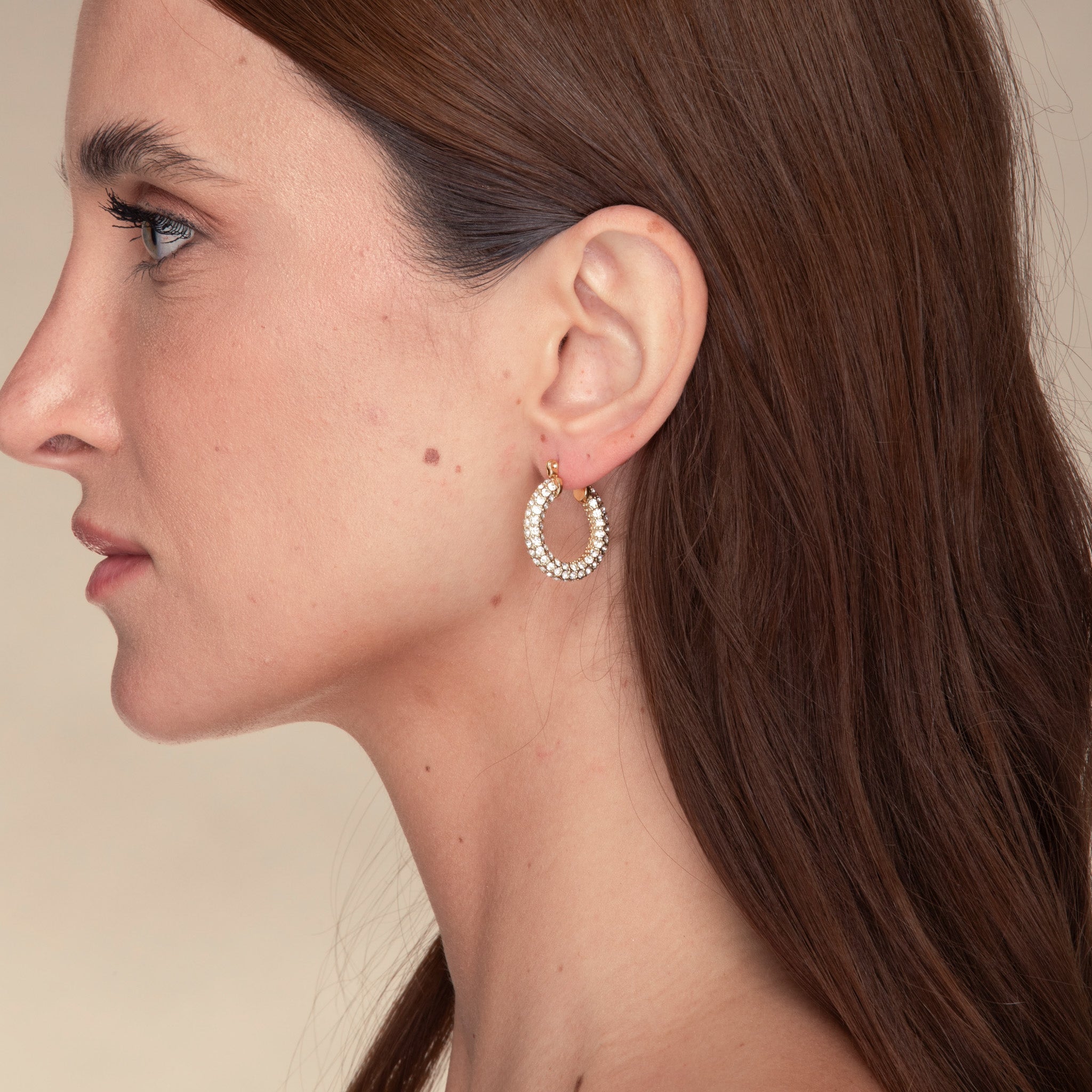 Alessia Zirconia Hoop Earrings - Camile & Stone