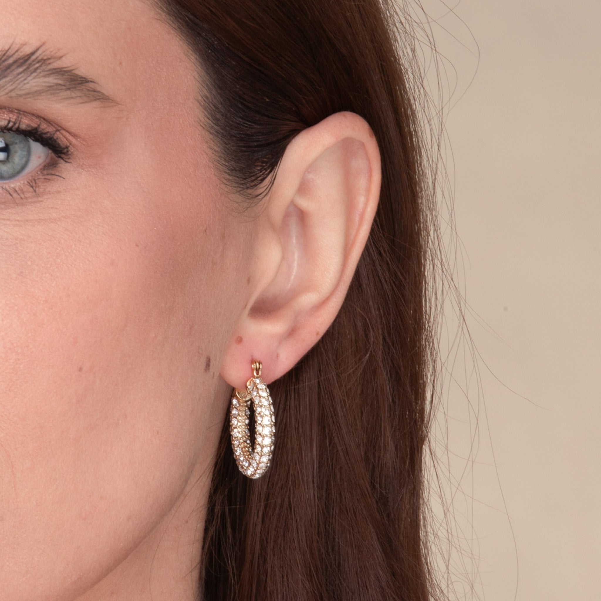 Alessia Zirconia Hoop Earrings - Camile & Stone