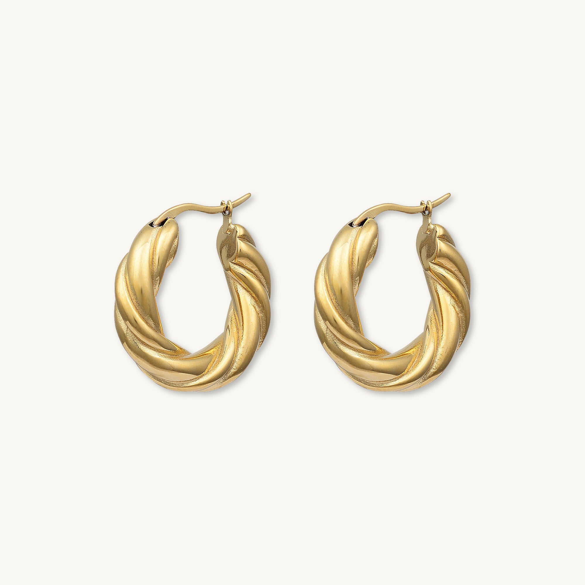 Amalia Twist Hoop Earrings - Camile & Stone