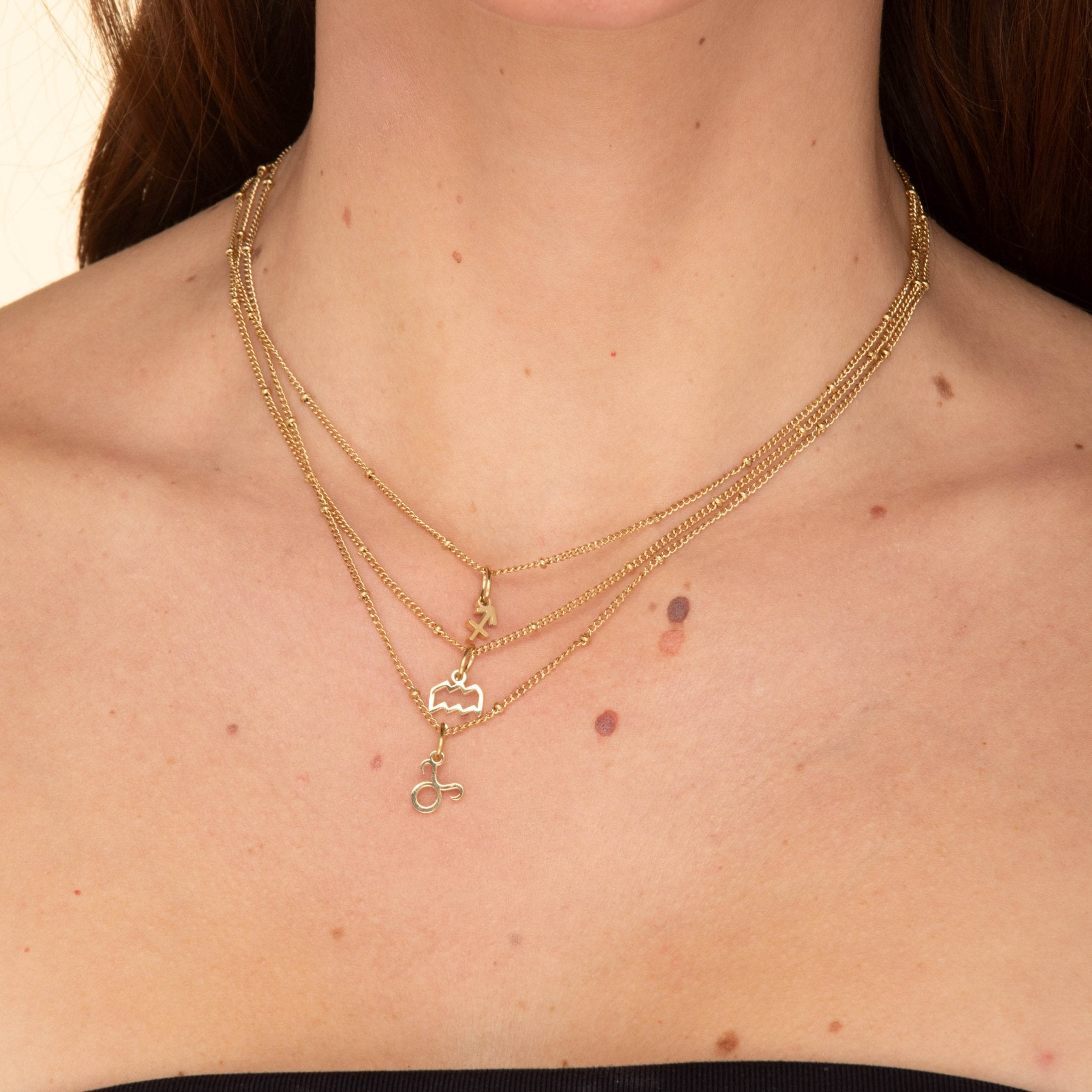 Aquarius Pendant Zodiac Star Sign Necklace - Camile & Stone