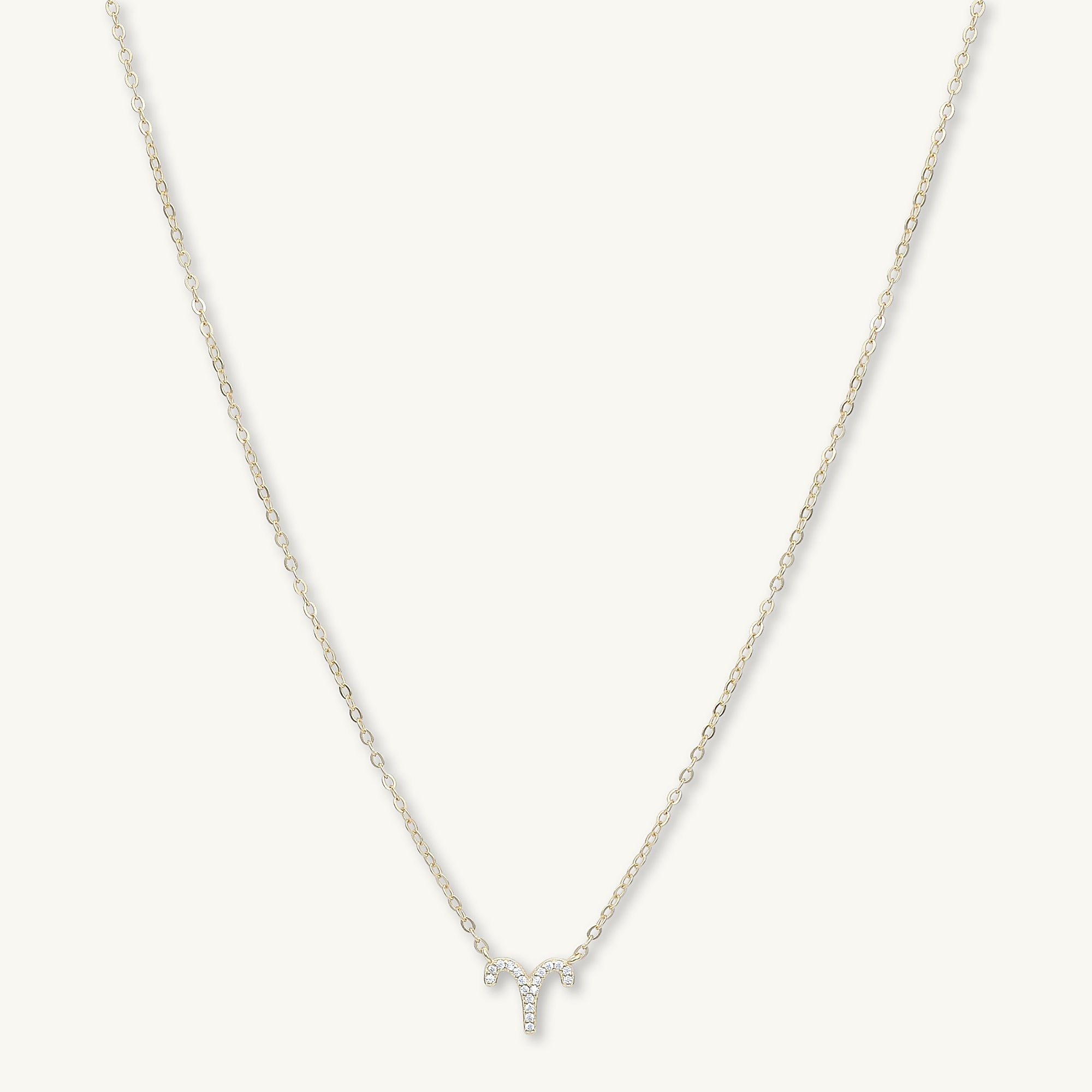 Aries Sapphire Charm Zodiac Star Sign Necklace - Camile & Stone
