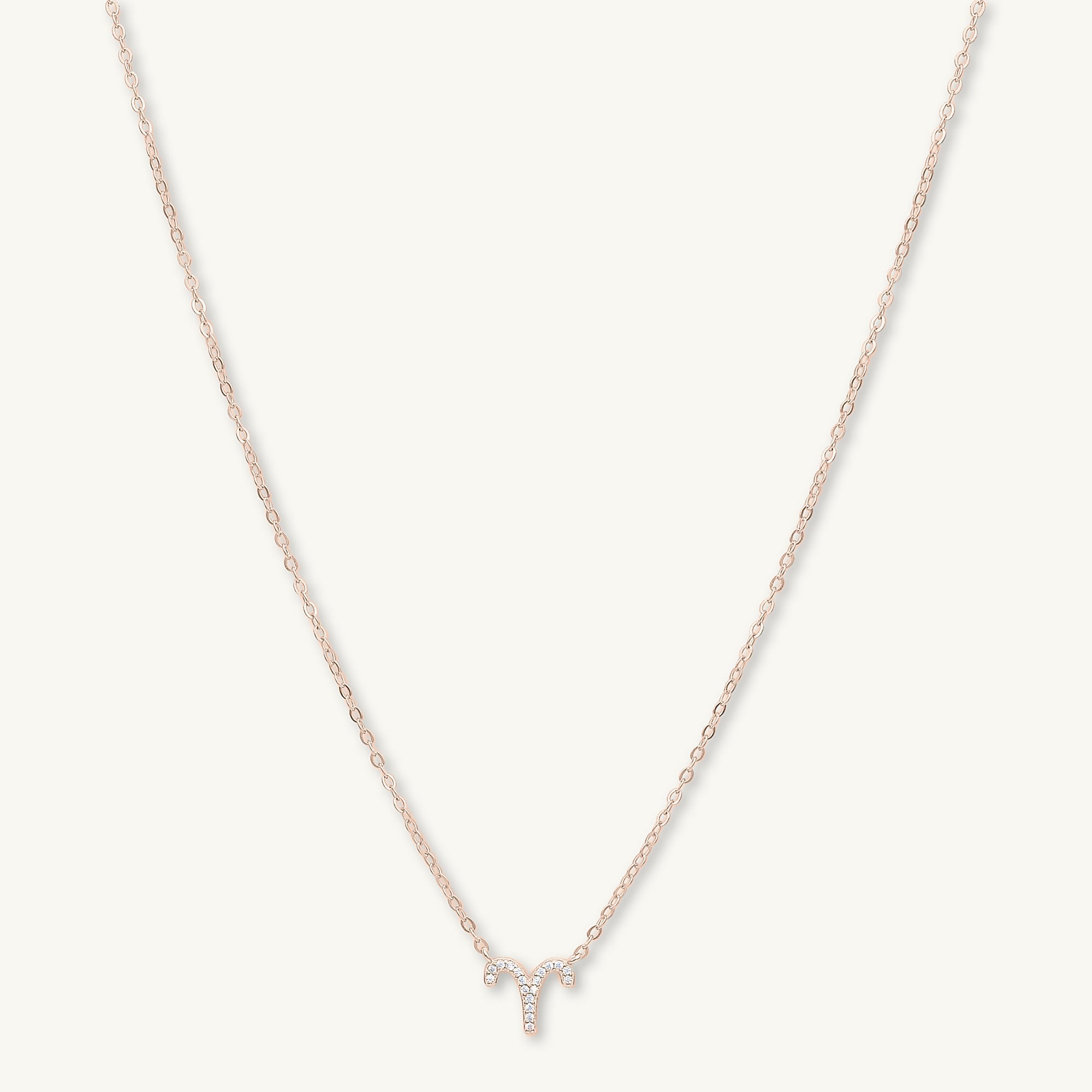 Aries Sapphire Charm Zodiac Star Sign Necklace - Camile & Stone