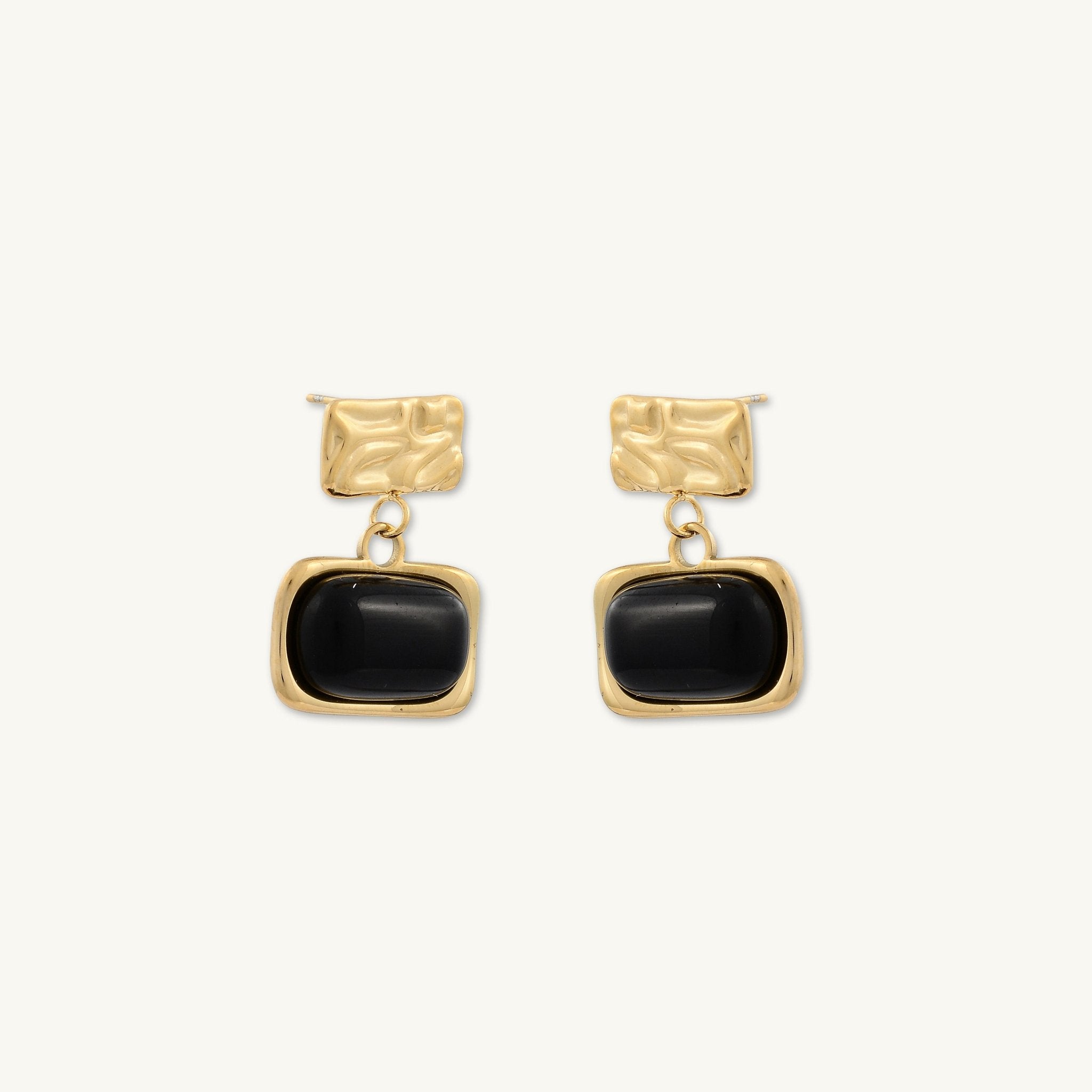 August Molten Black Onyx Earrings - Camile & Stone