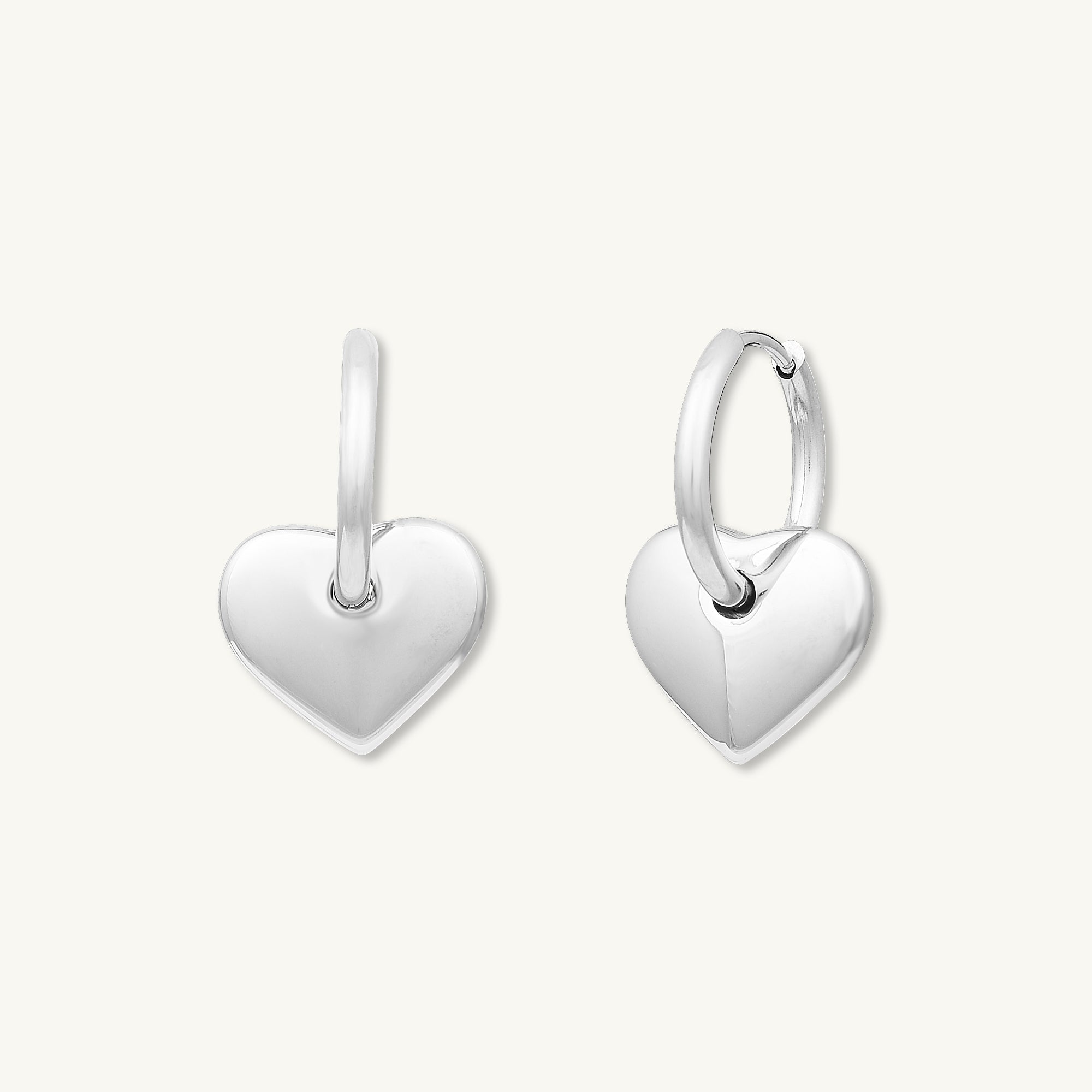Avery Heart Hoop Earrings - Camile & Stone