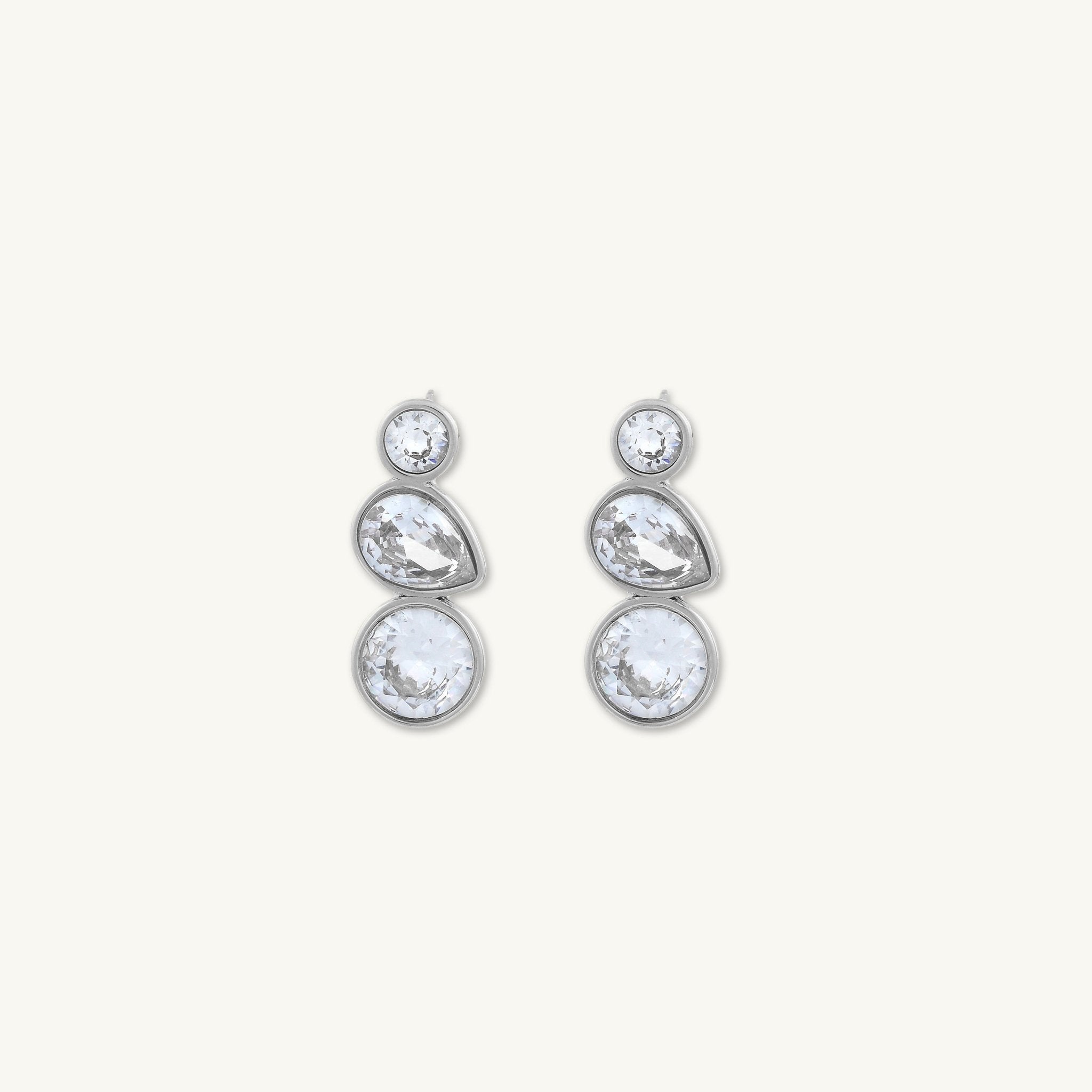 Avery Zirconia Stud Earrings - Camile & Stone