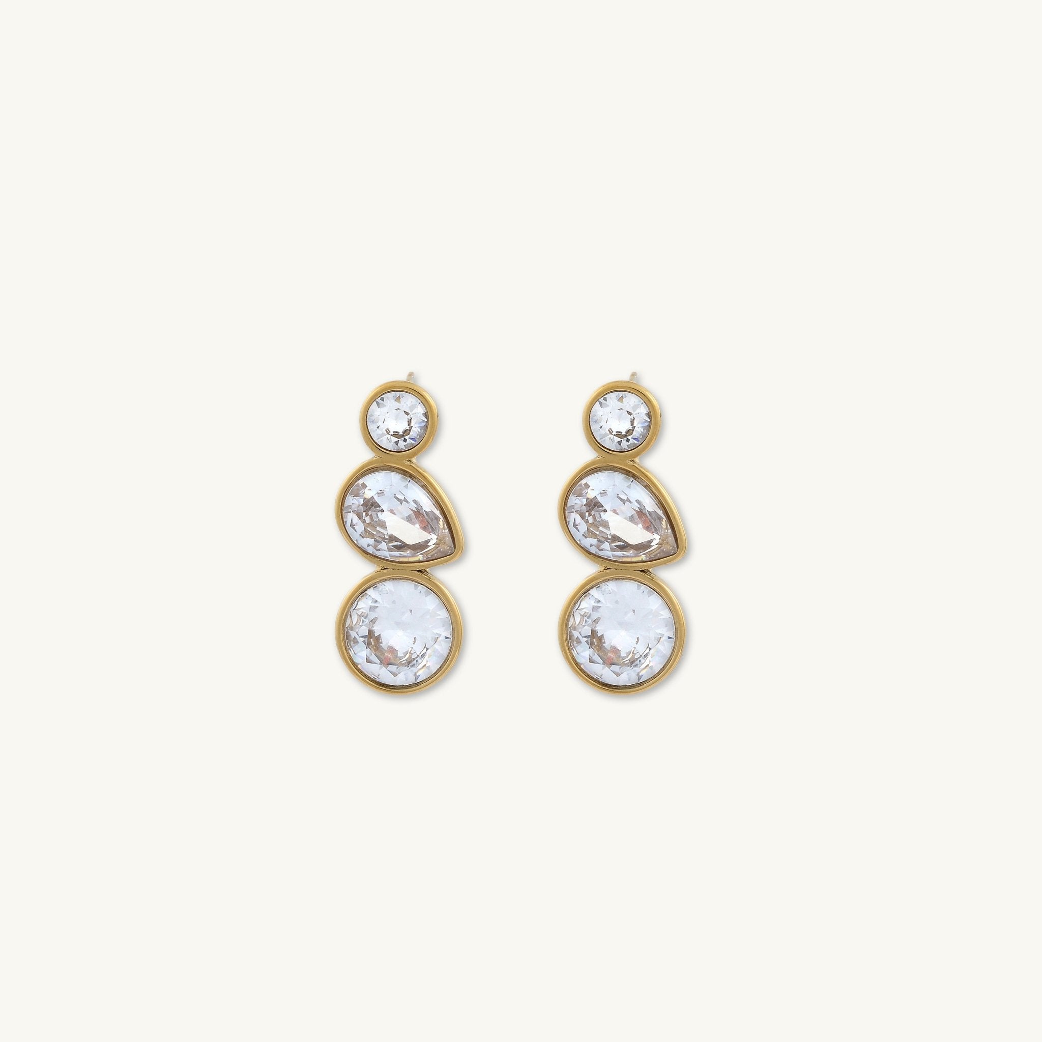 Avery Zirconia Stud Earrings - Camile & Stone