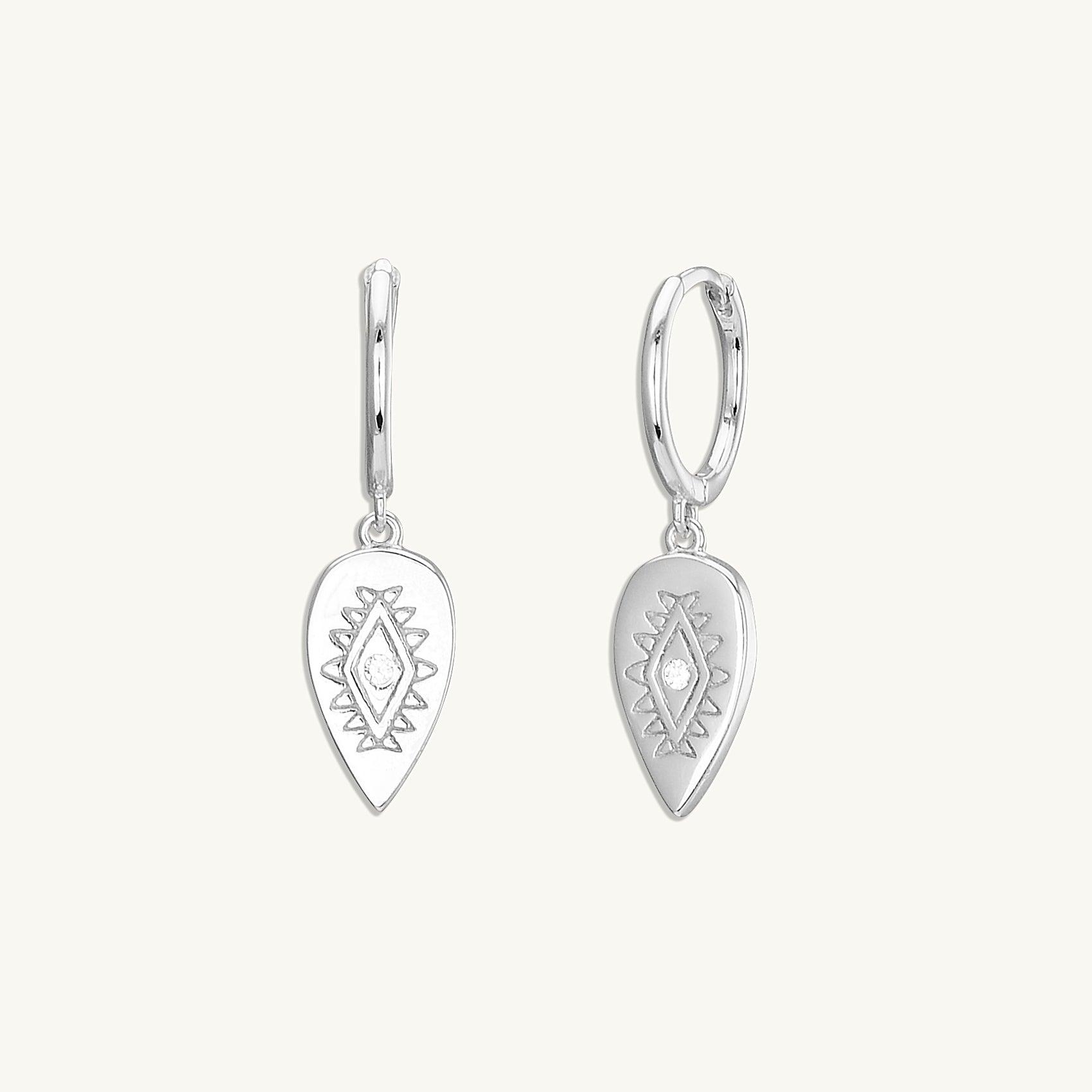 Boho Evil Eye Hoop Earrings - Camile & Stone