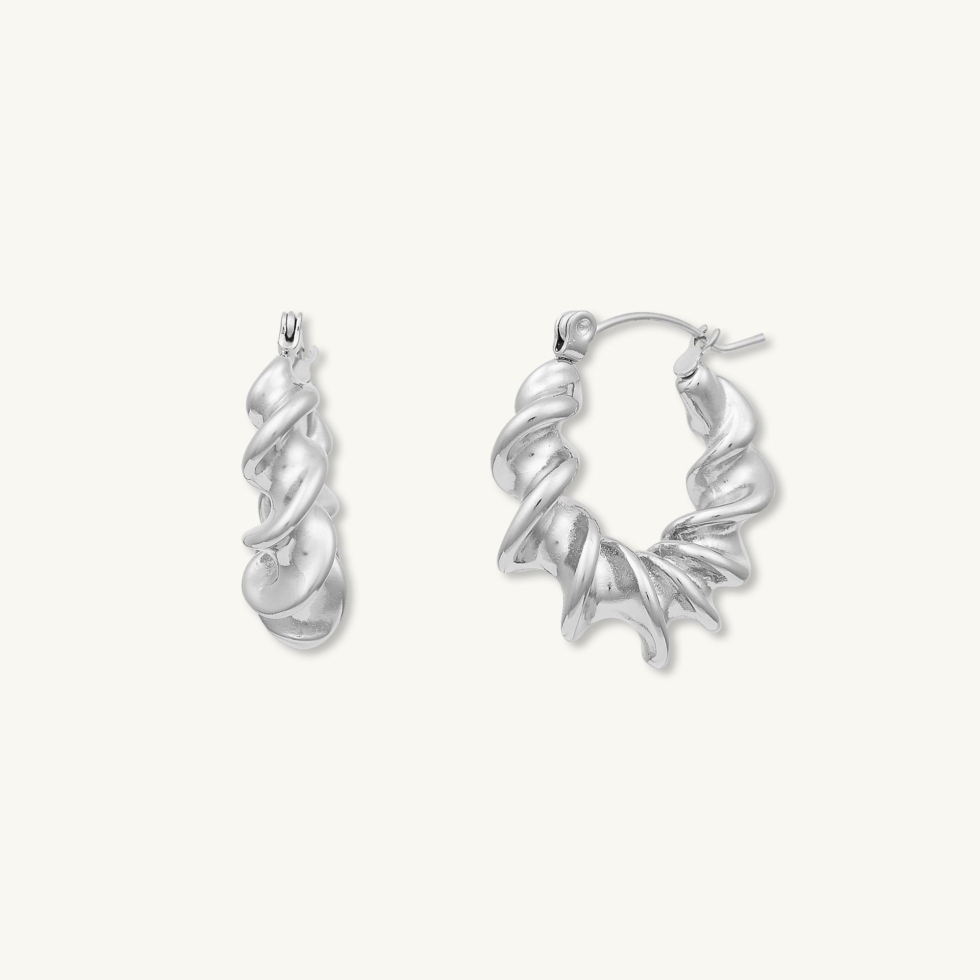 Camilla Twist Hoop Earrings - Camile & Stone
