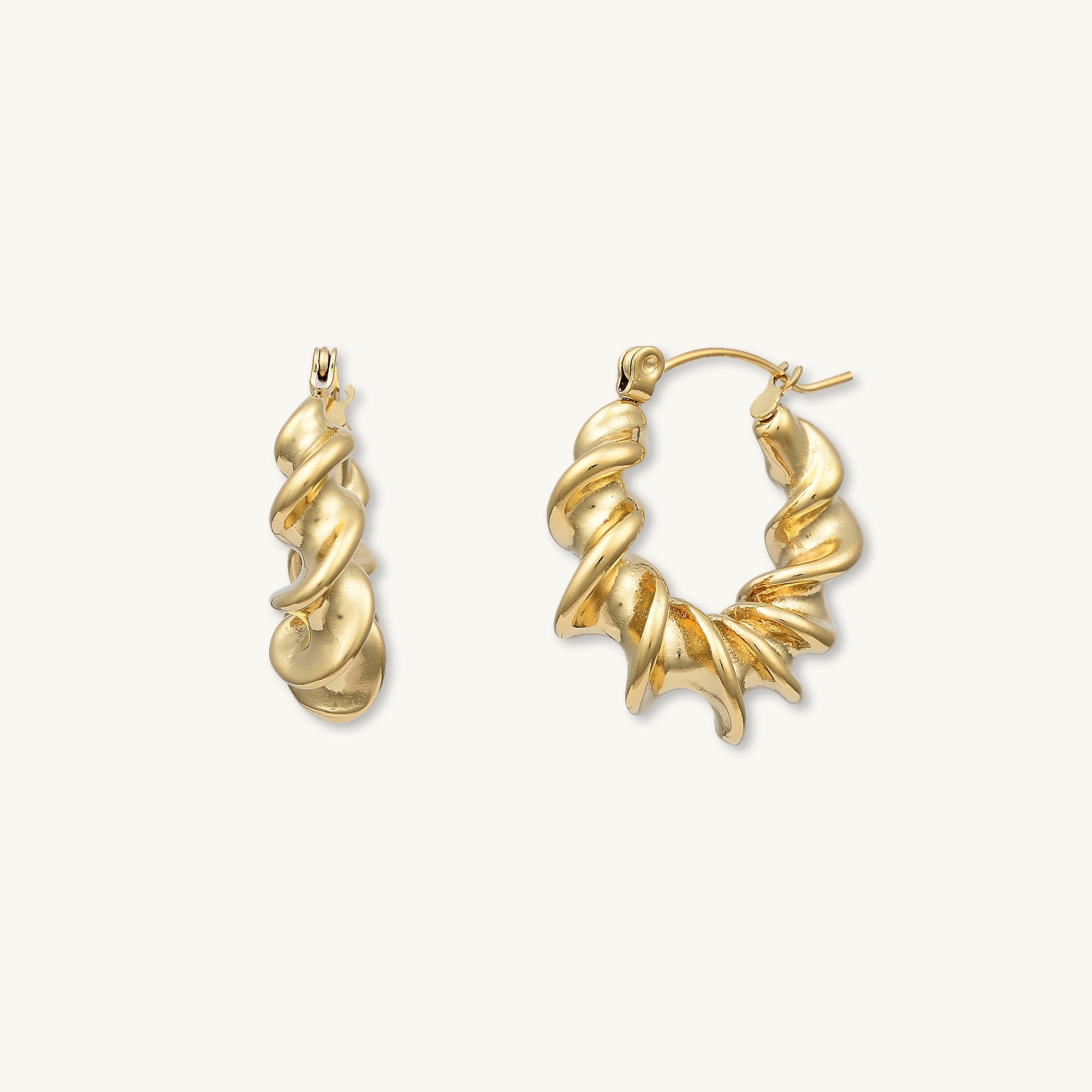 Camilla Twist Hoop Earrings - Camile & Stone