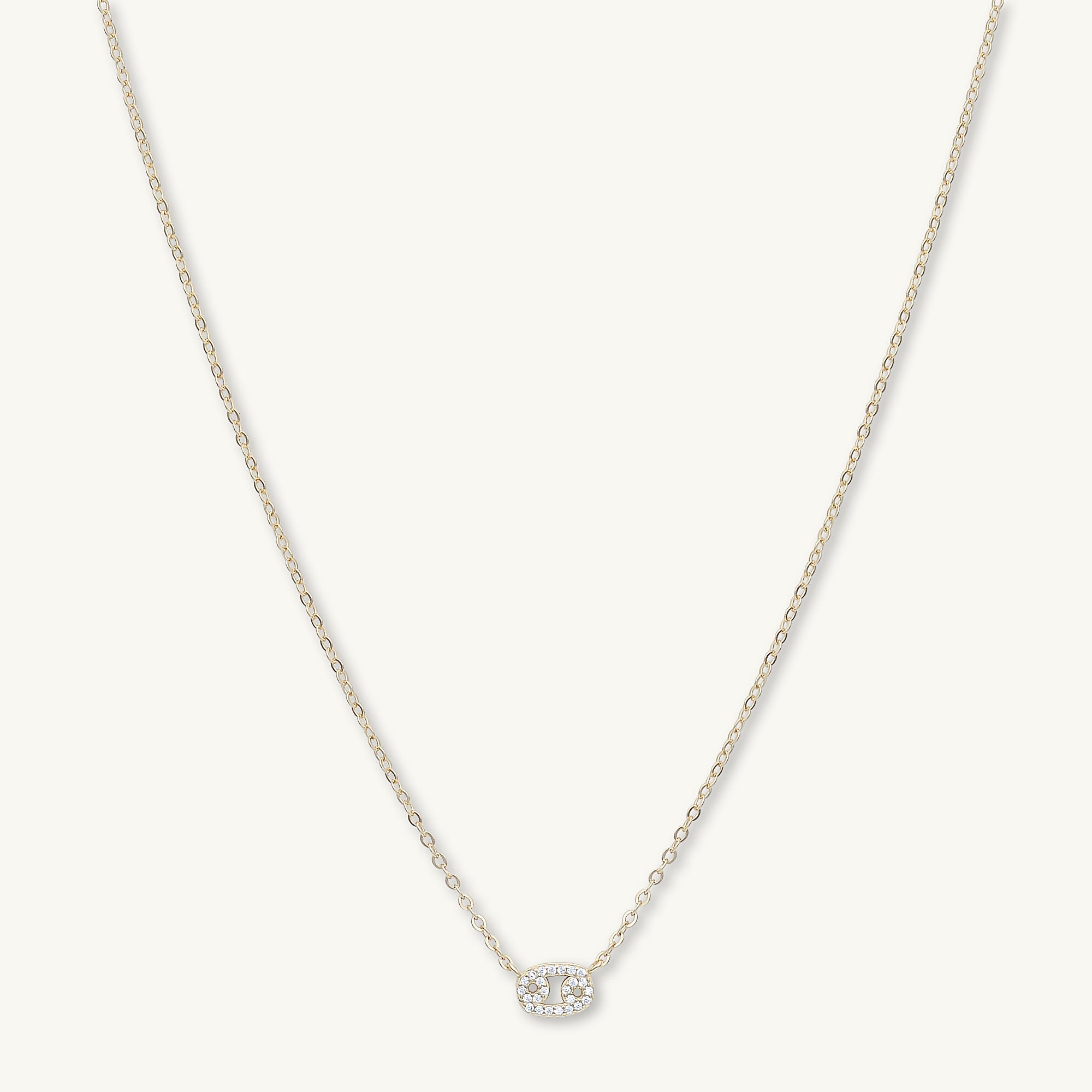 Cancer Sapphire Charm Zodiac Star Sign Necklace - Camile & Stone