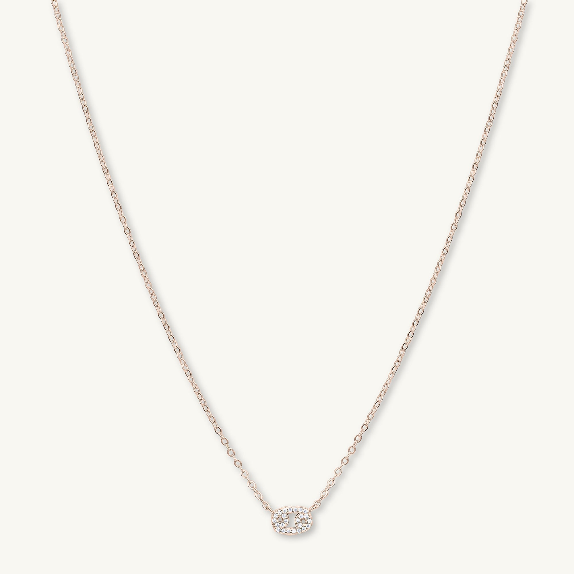 Cancer Sapphire Charm Zodiac Star Sign Necklace - Camile & Stone