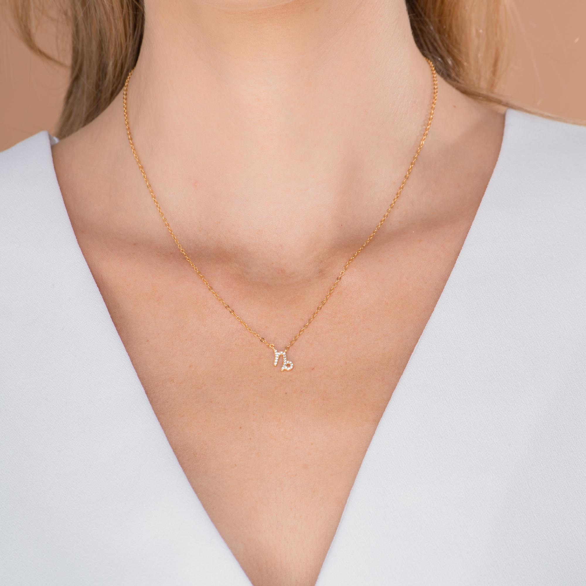 Capricorn Sapphire Charm Zodiac Star Sign Necklace - Camile & Stone