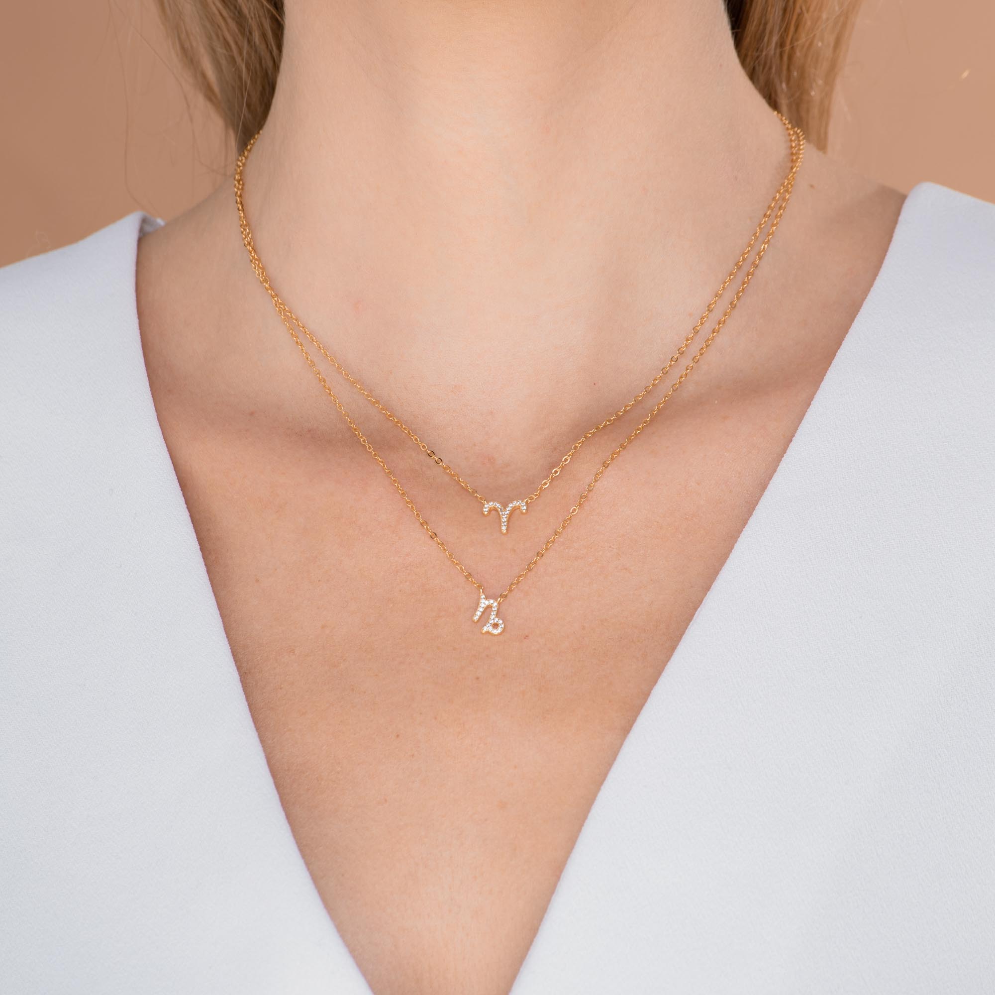 Capricorn Sapphire Charm Zodiac Star Sign Necklace - Camile & Stone