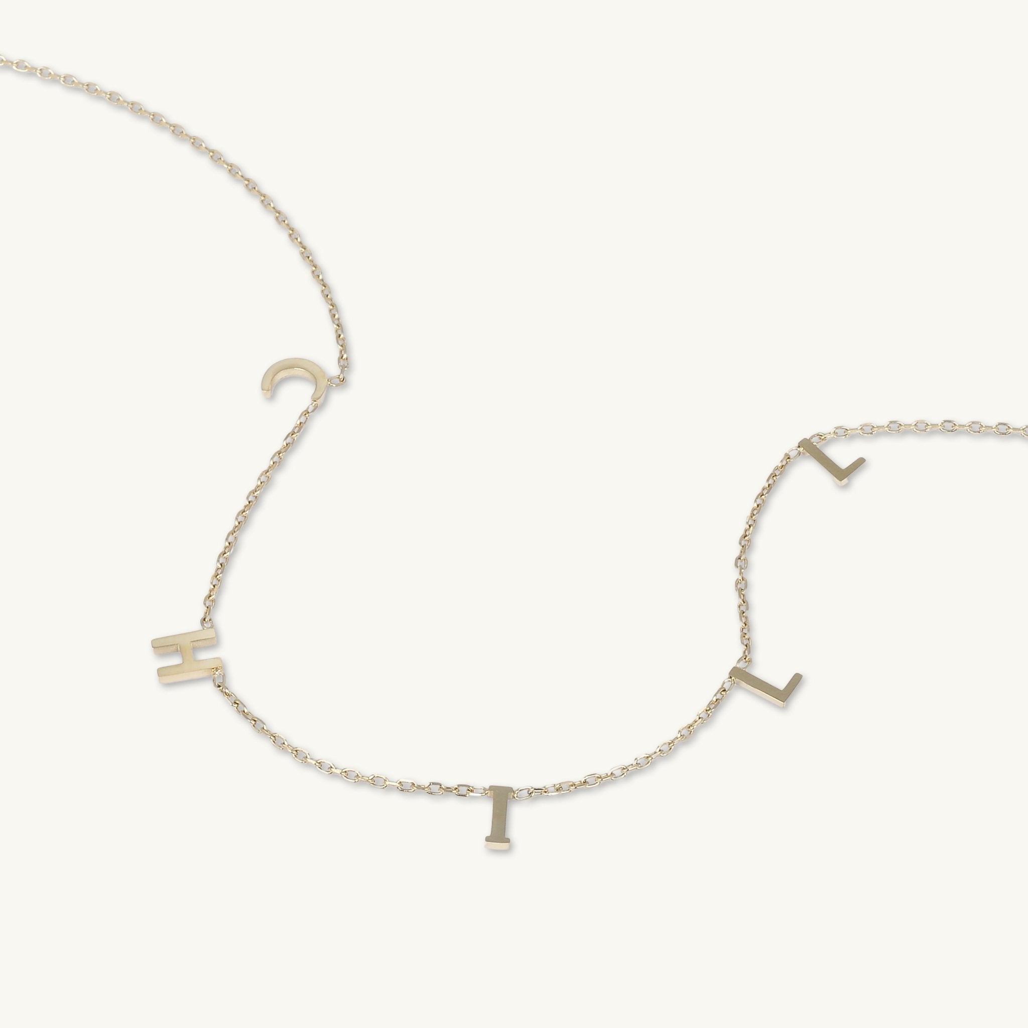 CHILL Letter Chain Necklace - Camile & Stone