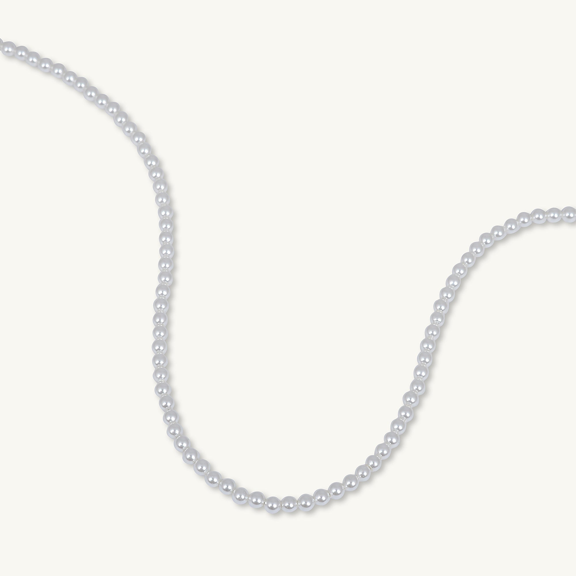 Classic 4mm Round Pearl Necklace - Camile & Stone