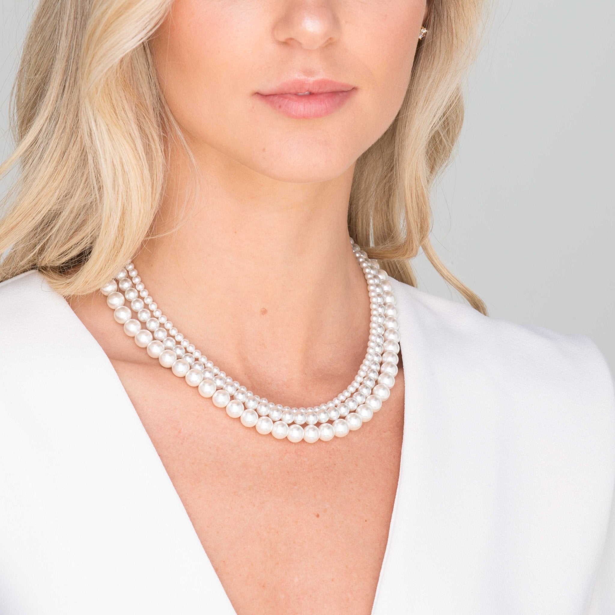 Classic 6mm Round Pearl Necklace - Camile & Stone
