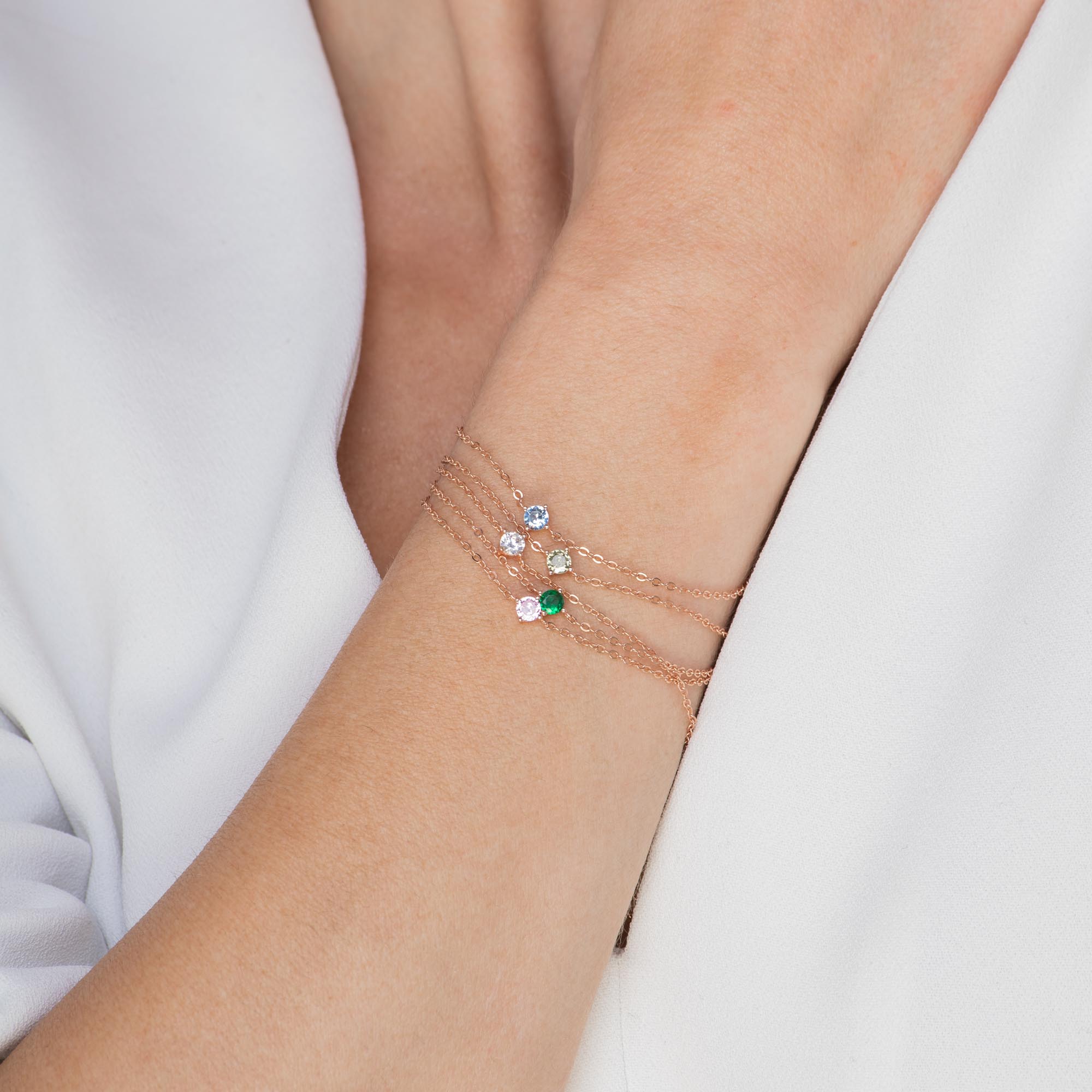 Classic Birthstone Bracelet August - Camile & Stone
