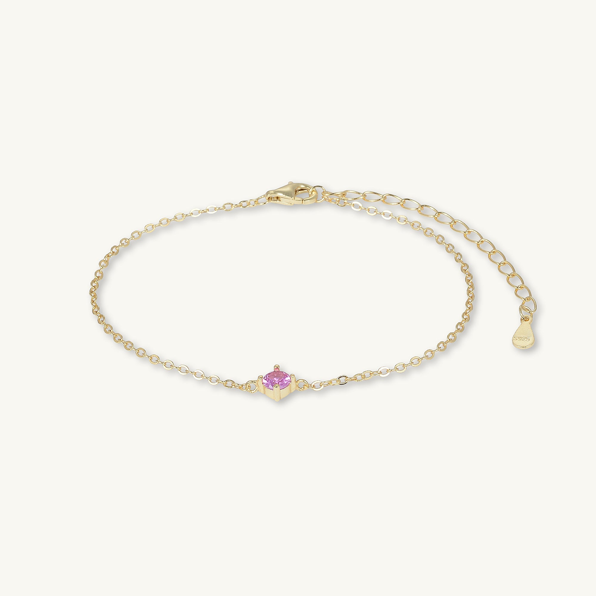 Classic Birthstone Bracelet July - Camile & Stone