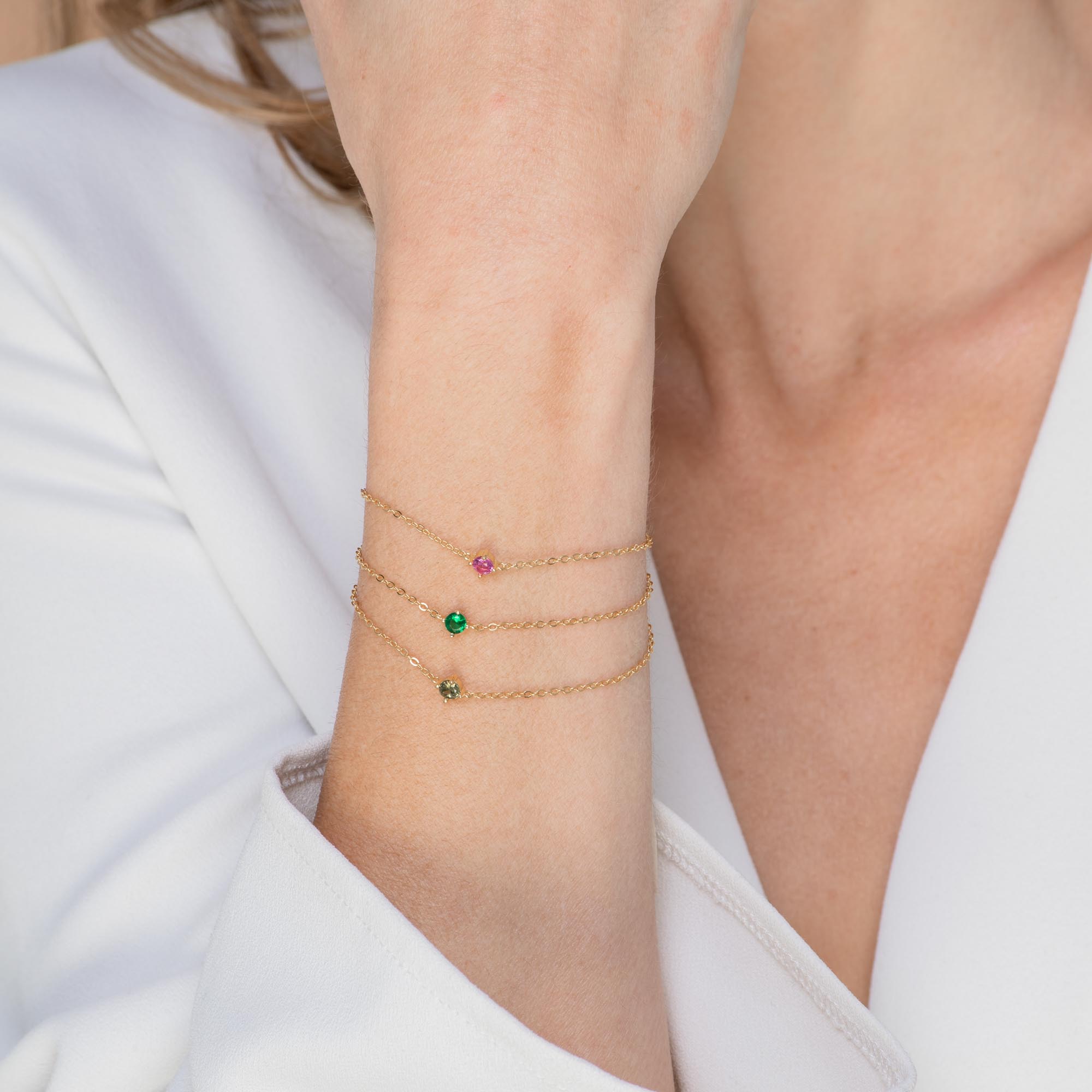 Classic Birthstone Bracelet May - Camile & Stone