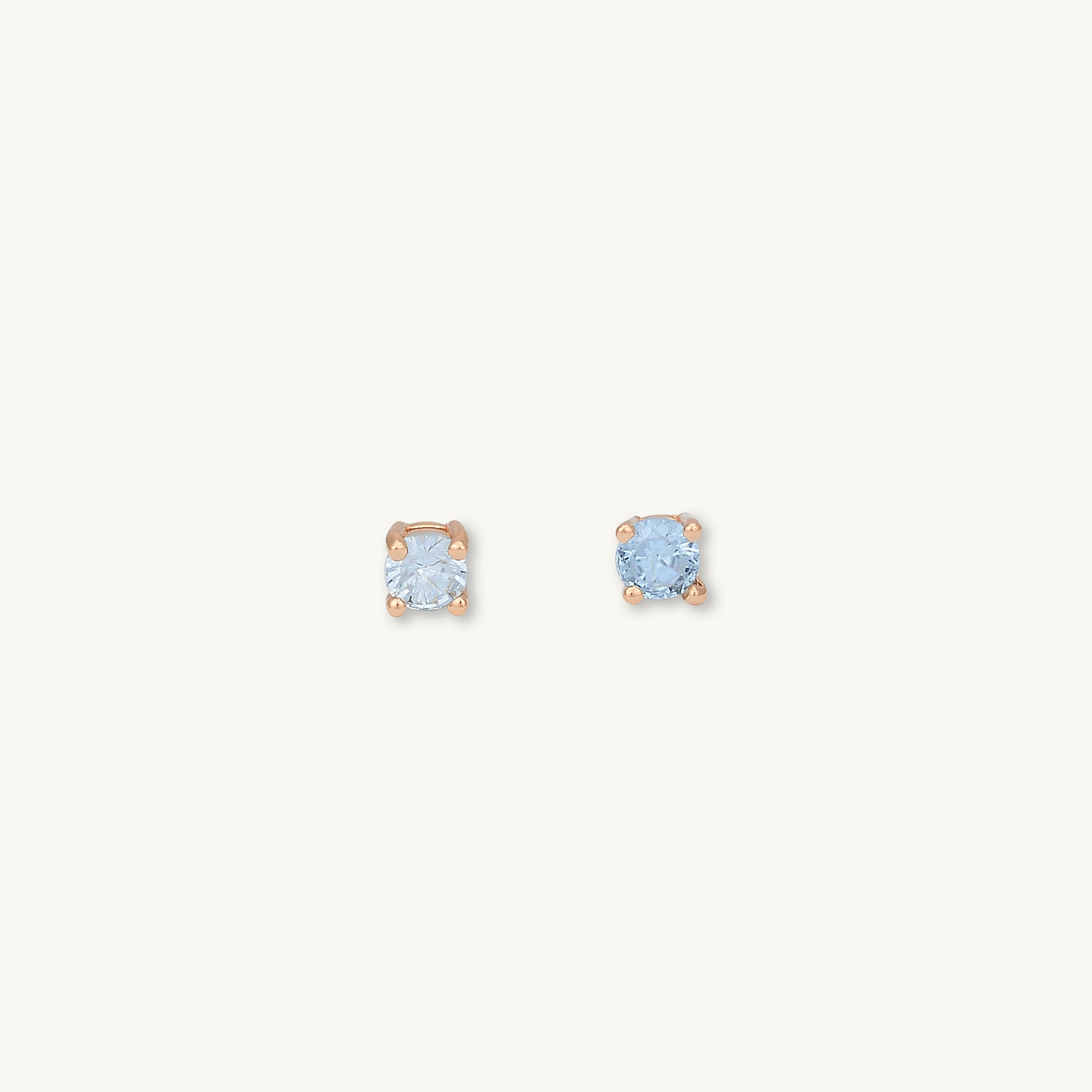 Classic Birthstone Earrings March - Camile & Stone