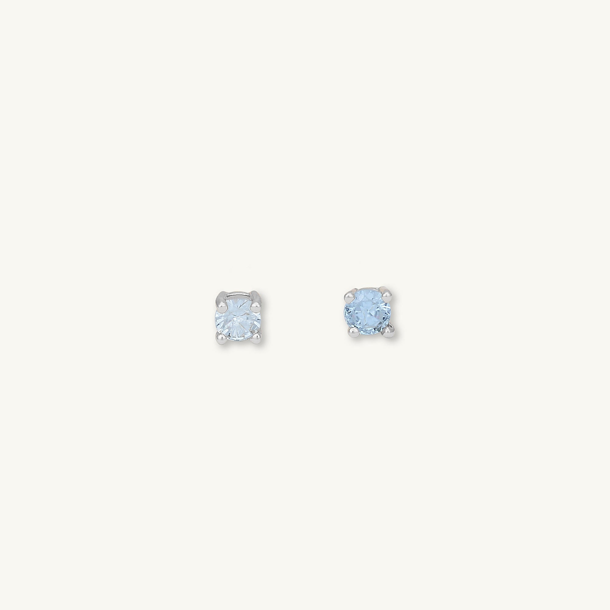 Classic Birthstone Earrings March - Camile & Stone