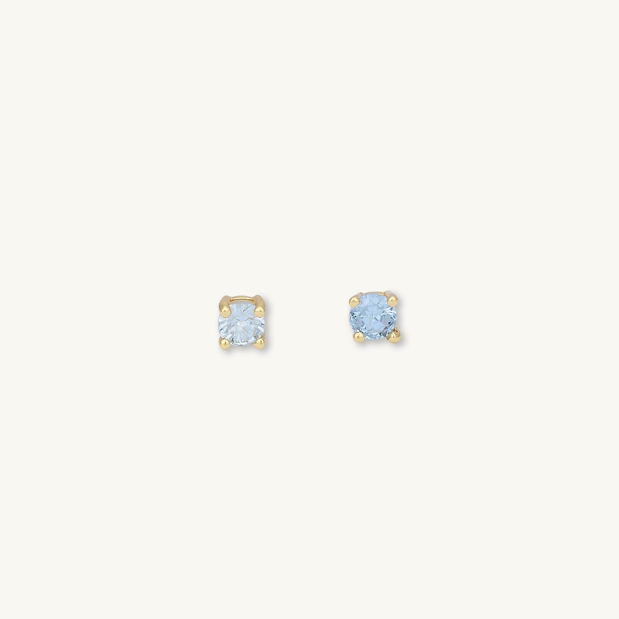 Classic Birthstone Earrings March - Camile & Stone