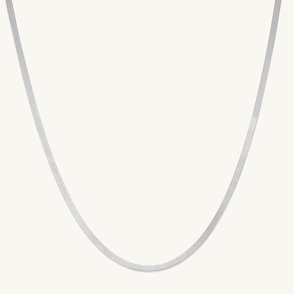 Classic Herringbone Chain Necklace - Camile & Stone