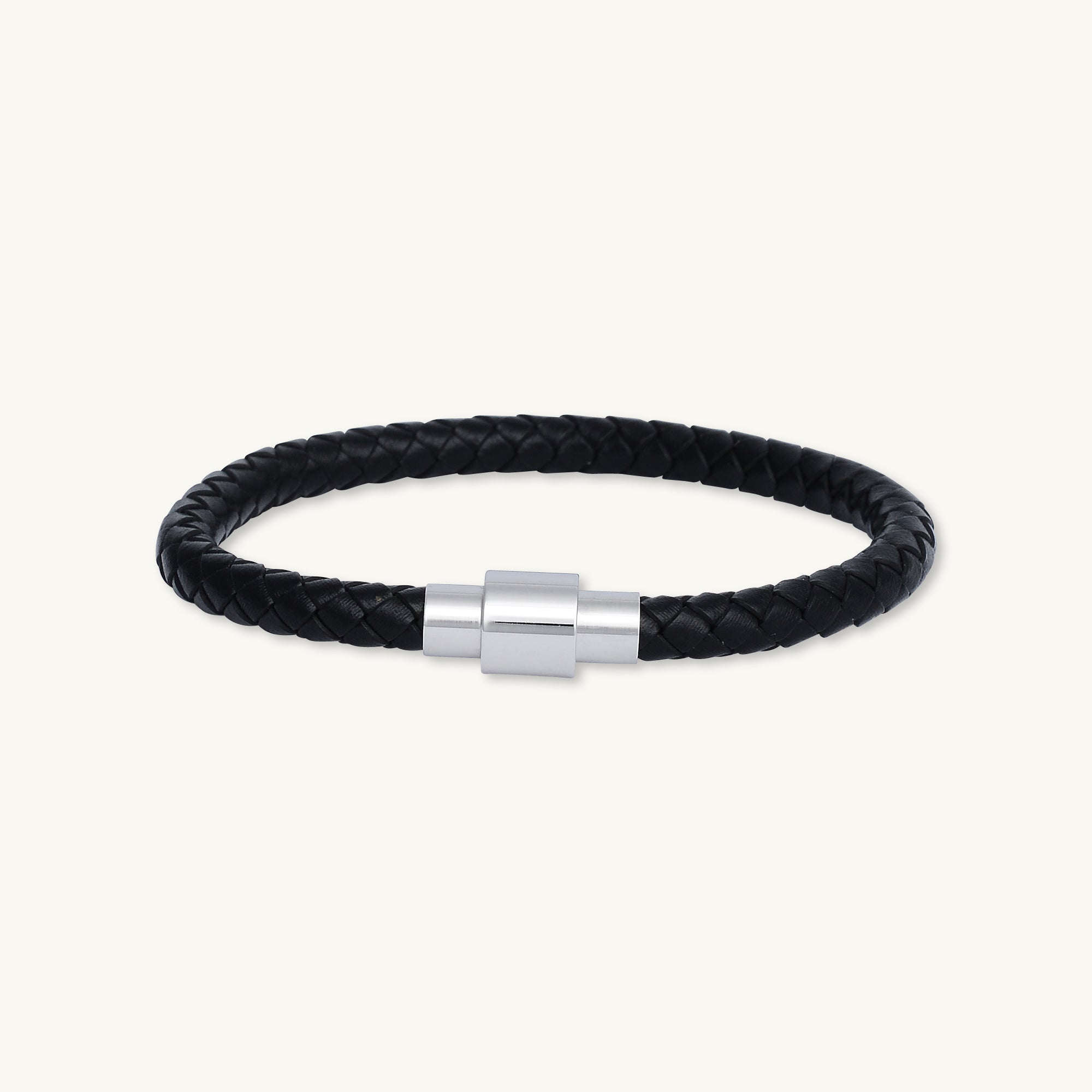 Classic Leather Magnetic Clasp Bracelet - Camile & Stone