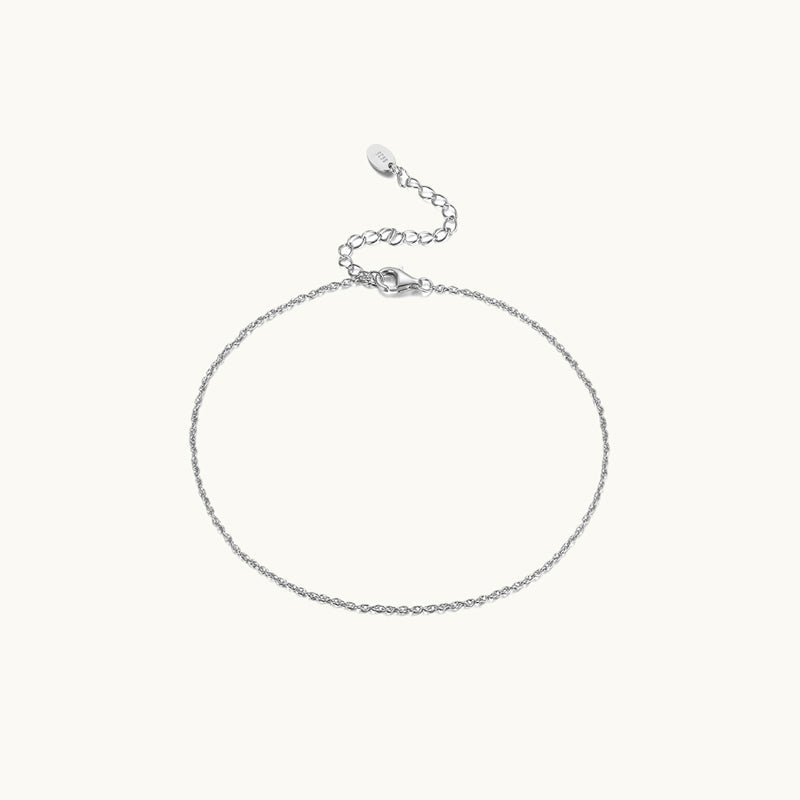 Classic Link Chain Anklet - Camile & Stone