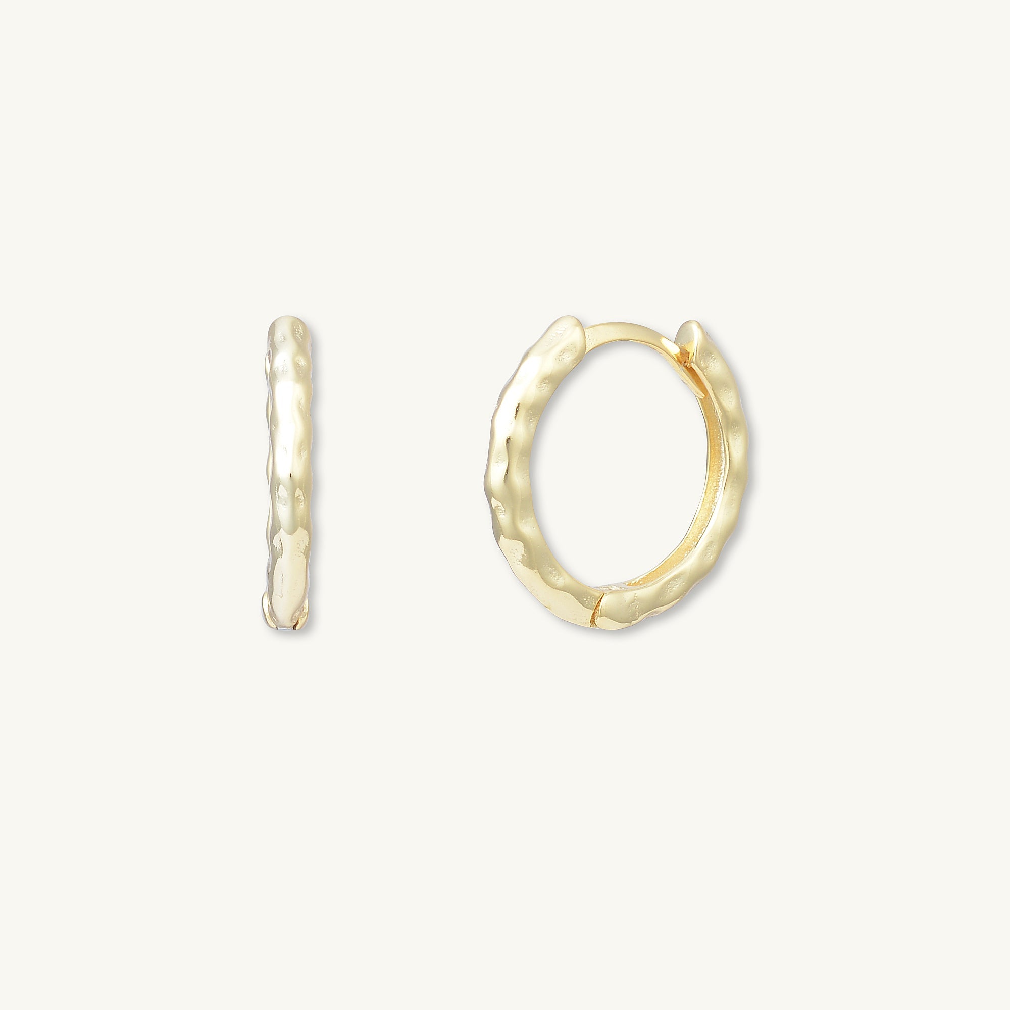 Classic Molten Huggie Hoop Earrings - Camile & Stone