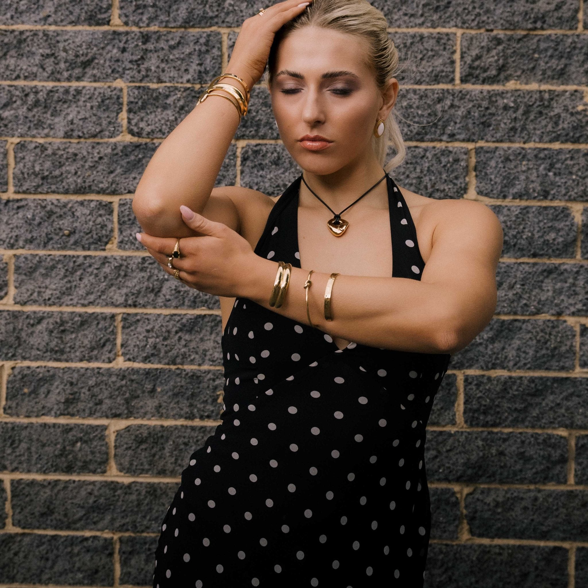 Classic Molten Open Cuff Bangle - Camile & Stone