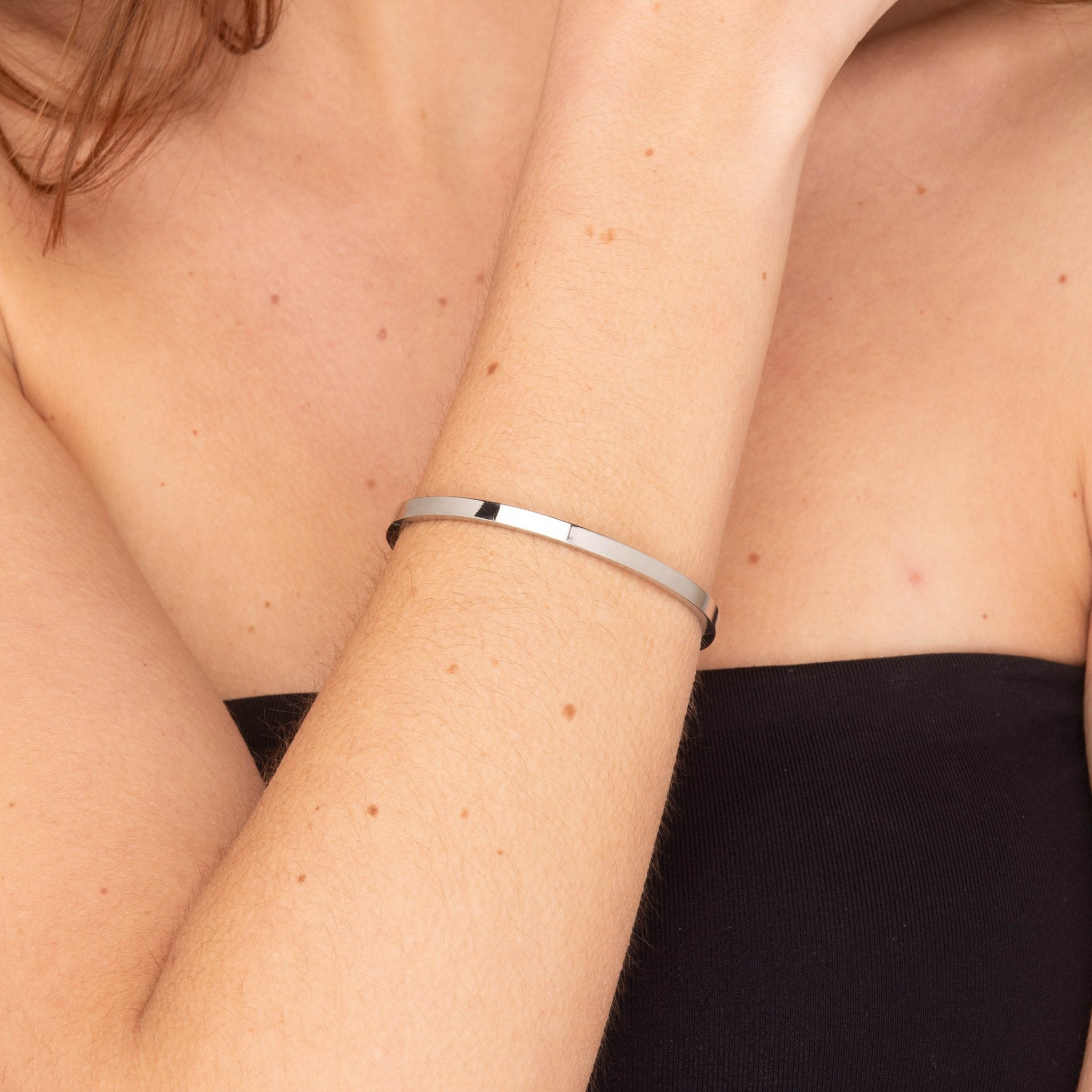 Classic Thin Stackable Bangle Bracelet - Camile & Stone